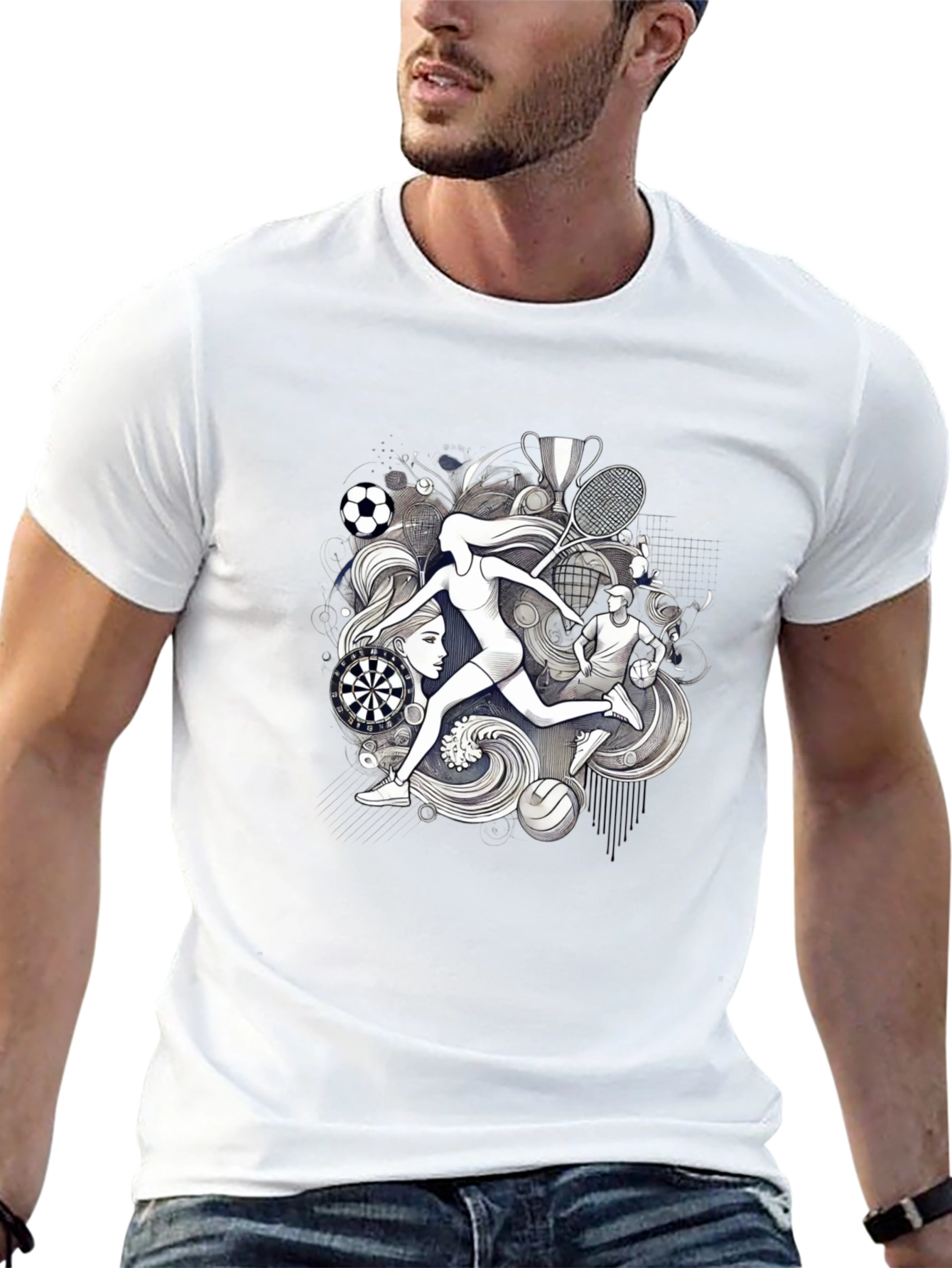 Sports Themed Graphic Tee