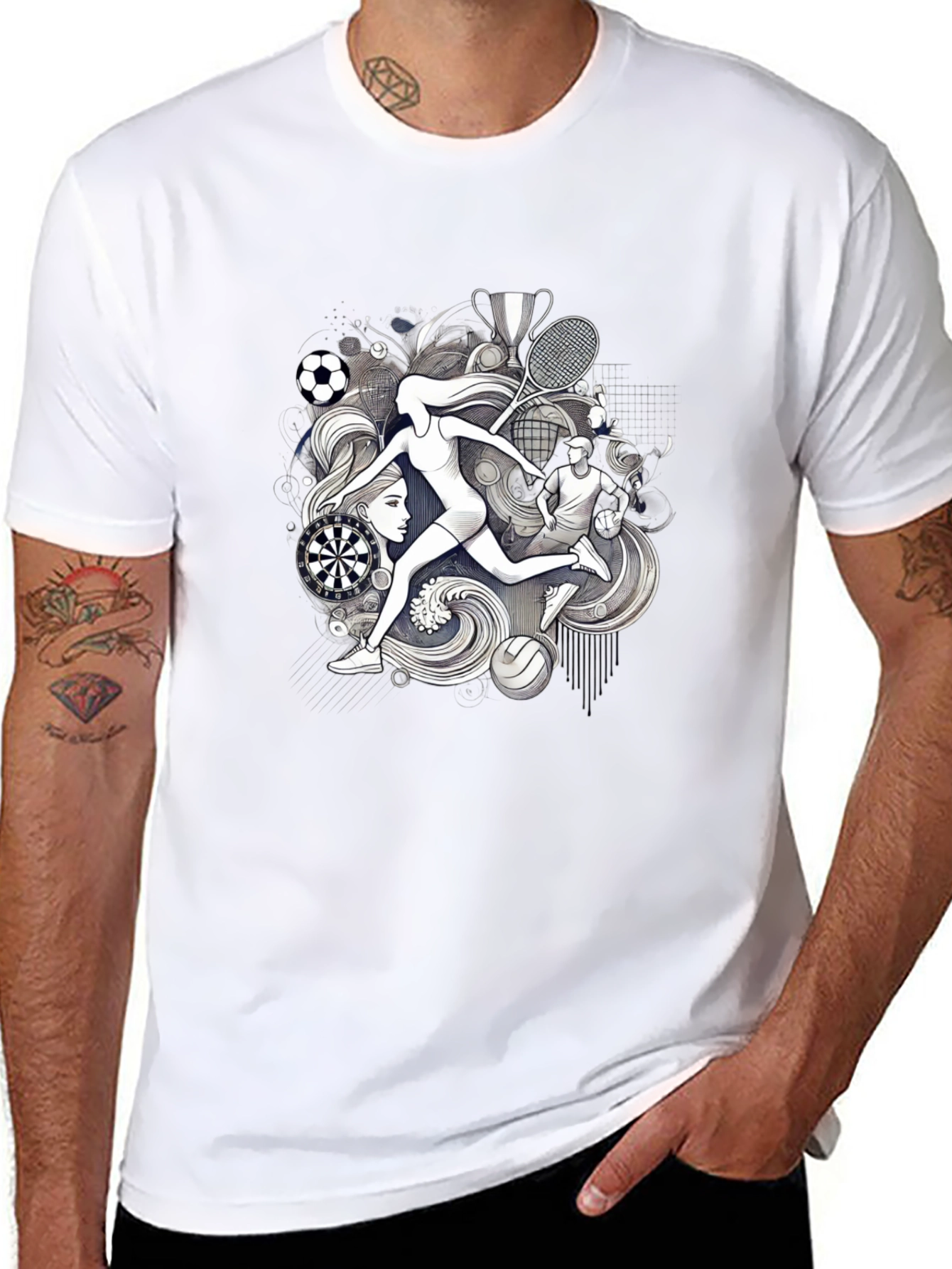 Sports Themed Graphic Tee