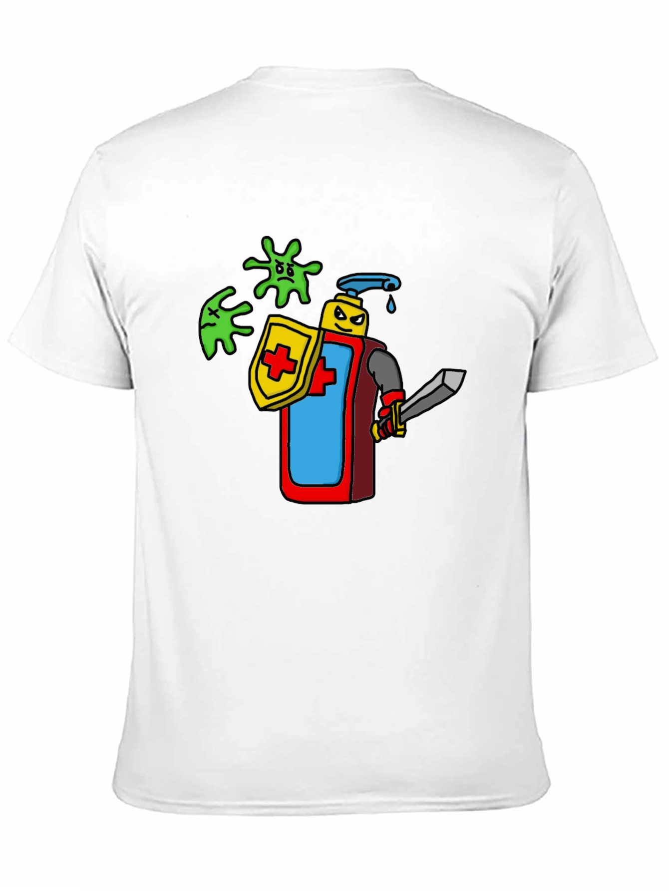 Hand Sanitizer Knight T-Shirt - Protect Yourself!
