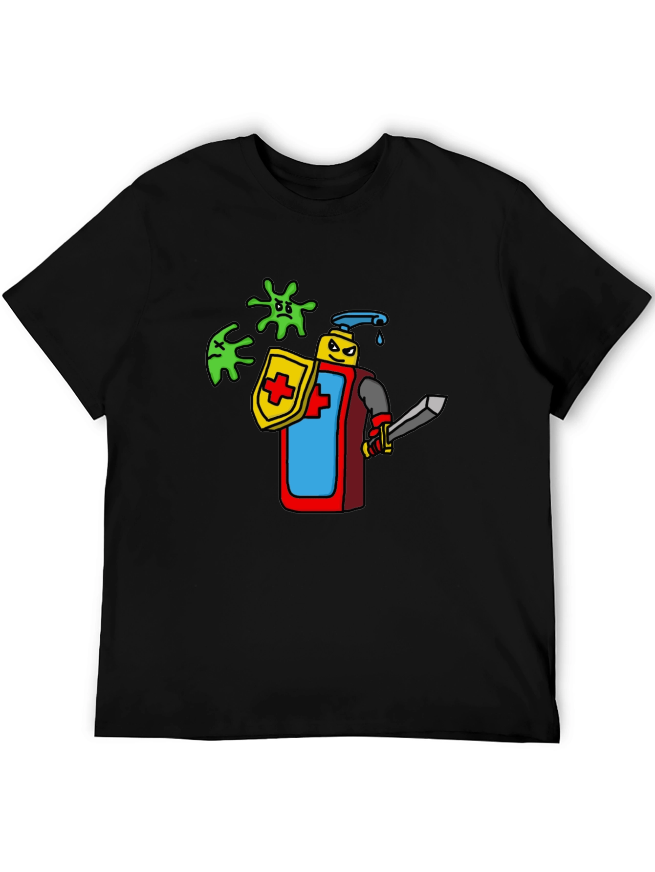 Hand Sanitizer Knight T-Shirt - Protect Yourself!