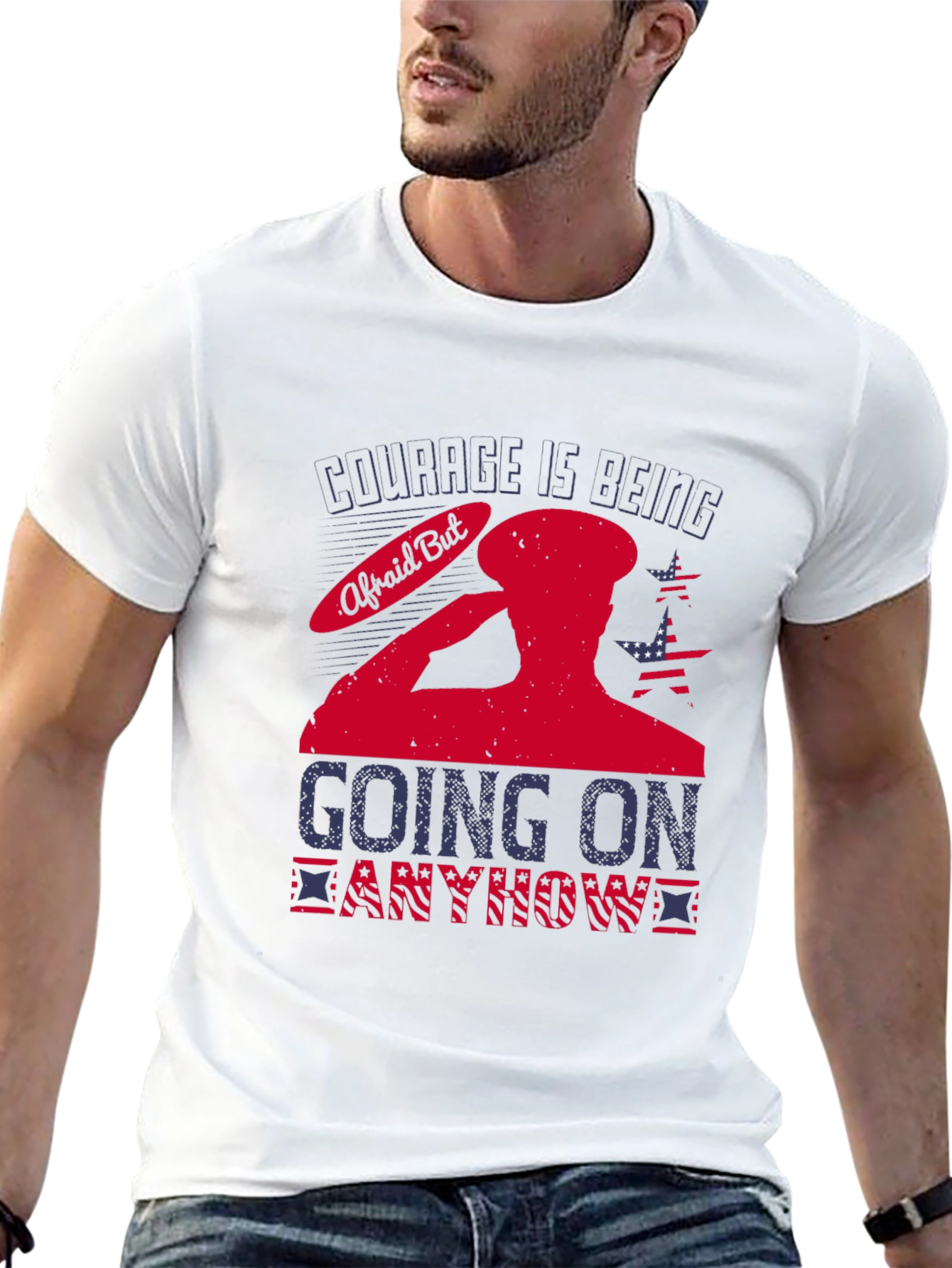 Courage Is Being Afraid But Going On Anyway T-Shirt
