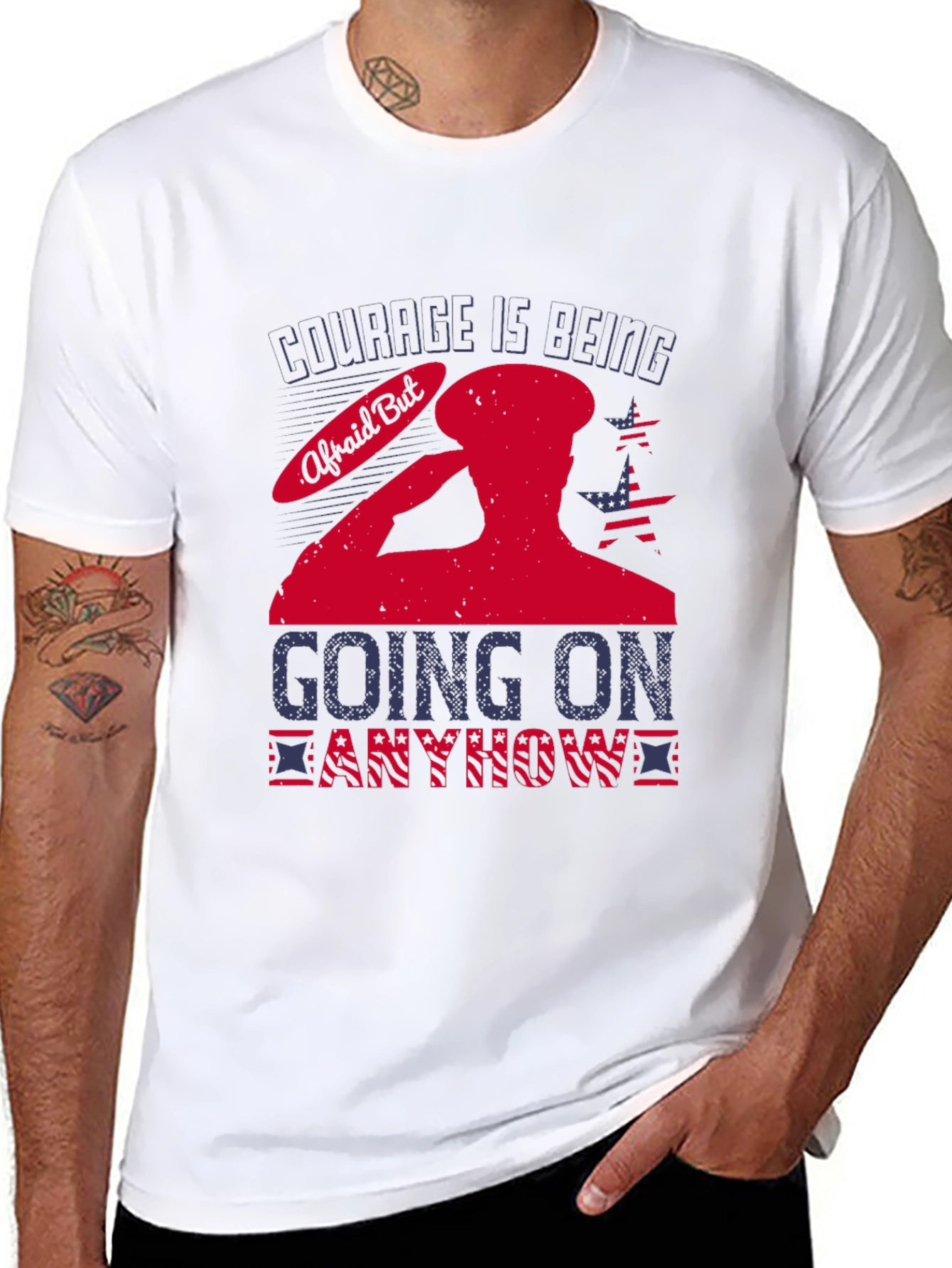 Courage Is Being Afraid But Going On Anyway T-Shirt