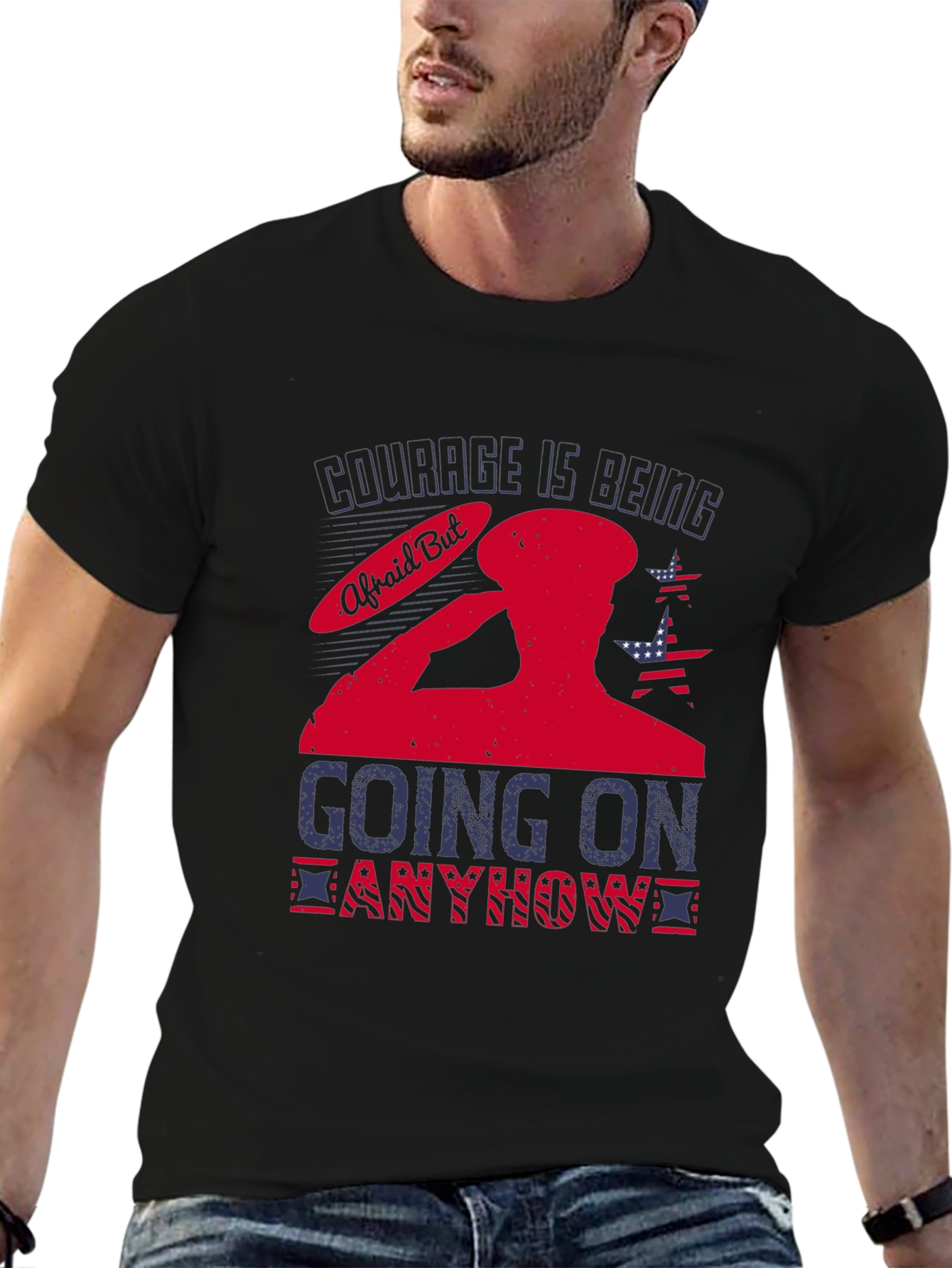 Courage Is Being Afraid But Going On Anyway T-Shirt