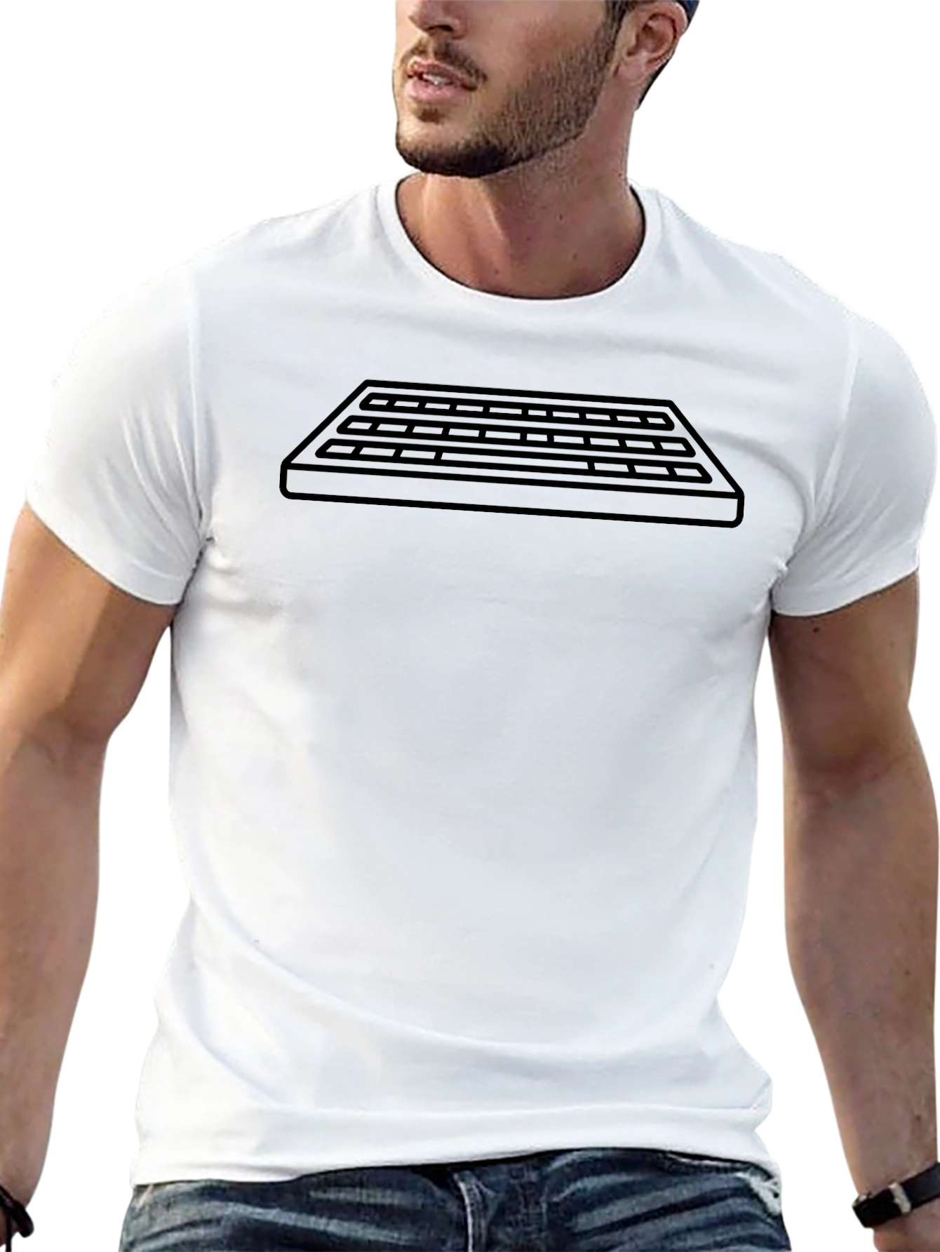 Keyboard Graphic Tee - Gamer Style