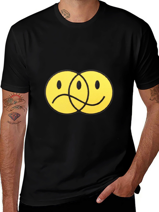 Yin Yang Faces Black T-Shirt