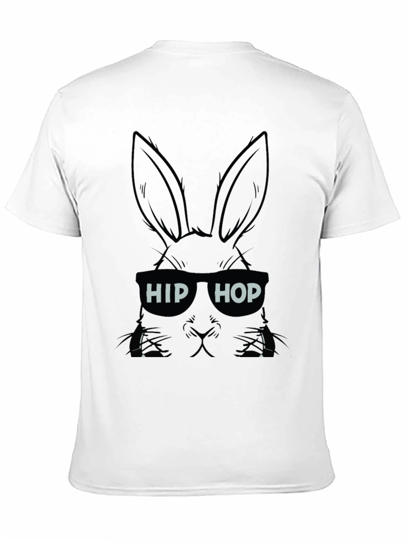 Hip Hop Rabbit T-Shirt - Cool Bunny Graphic Tee