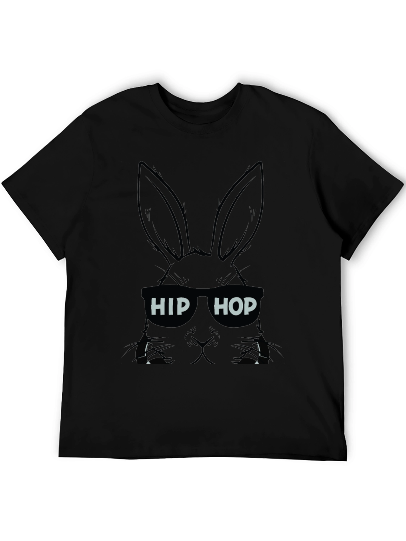 Hip Hop Rabbit T-Shirt - Cool Bunny Graphic Tee
