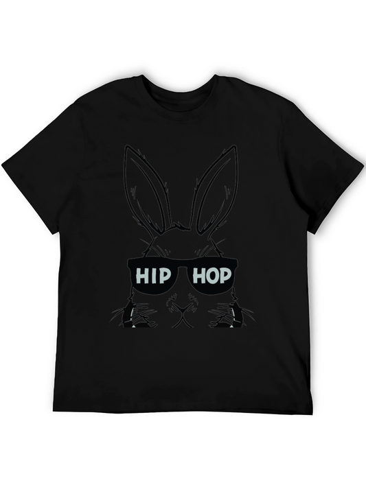 Hip Hop Rabbit T-Shirt - Cool Bunny Graphic Tee