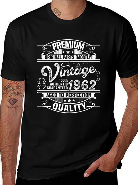 Vintage 1962 Premium Quality Graphic T-Shirt
