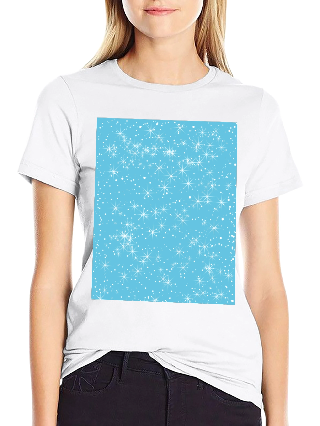 Festive Snowflake Pattern Tee - Holiday Style