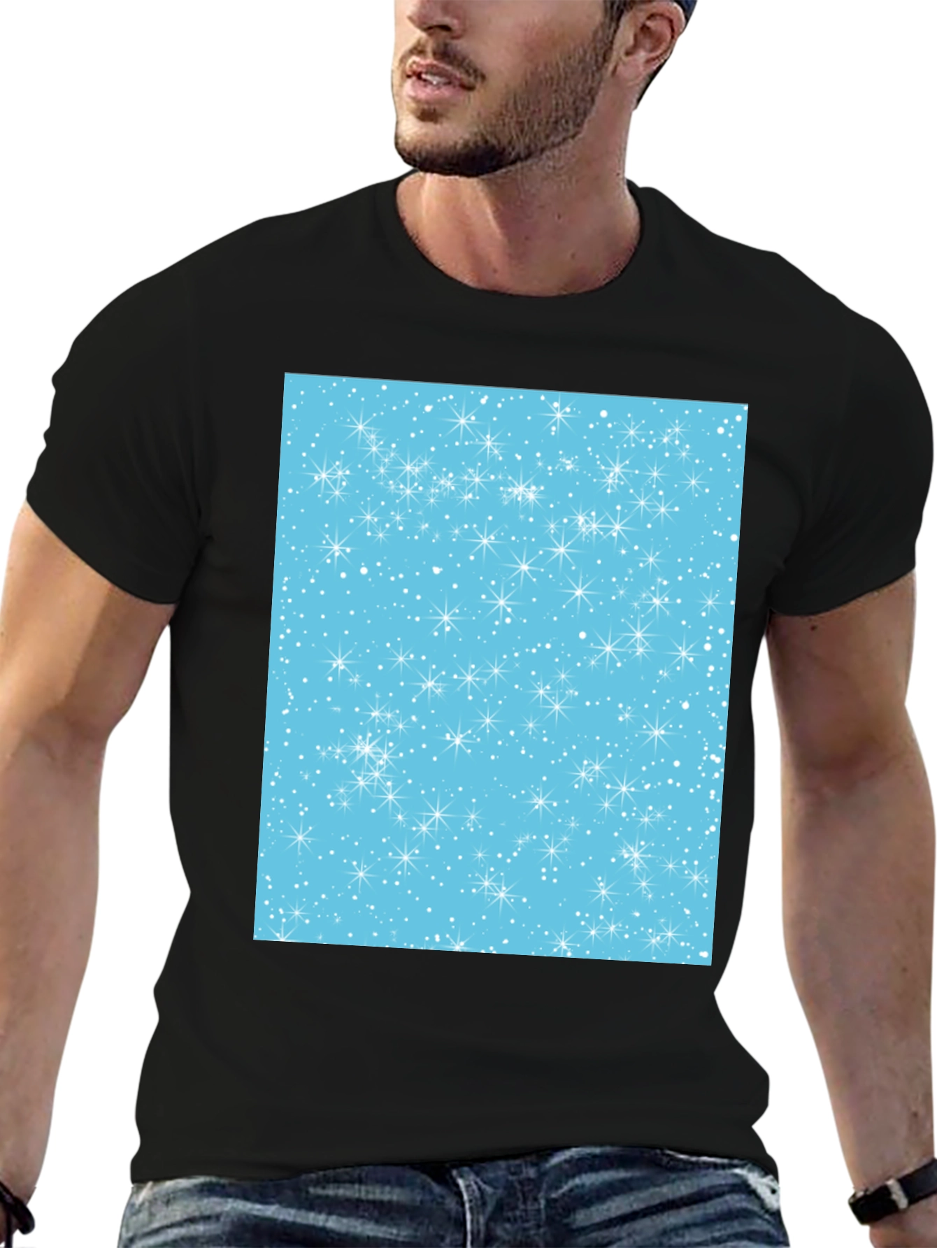 Festive Snowflake Pattern Tee - Holiday Style
