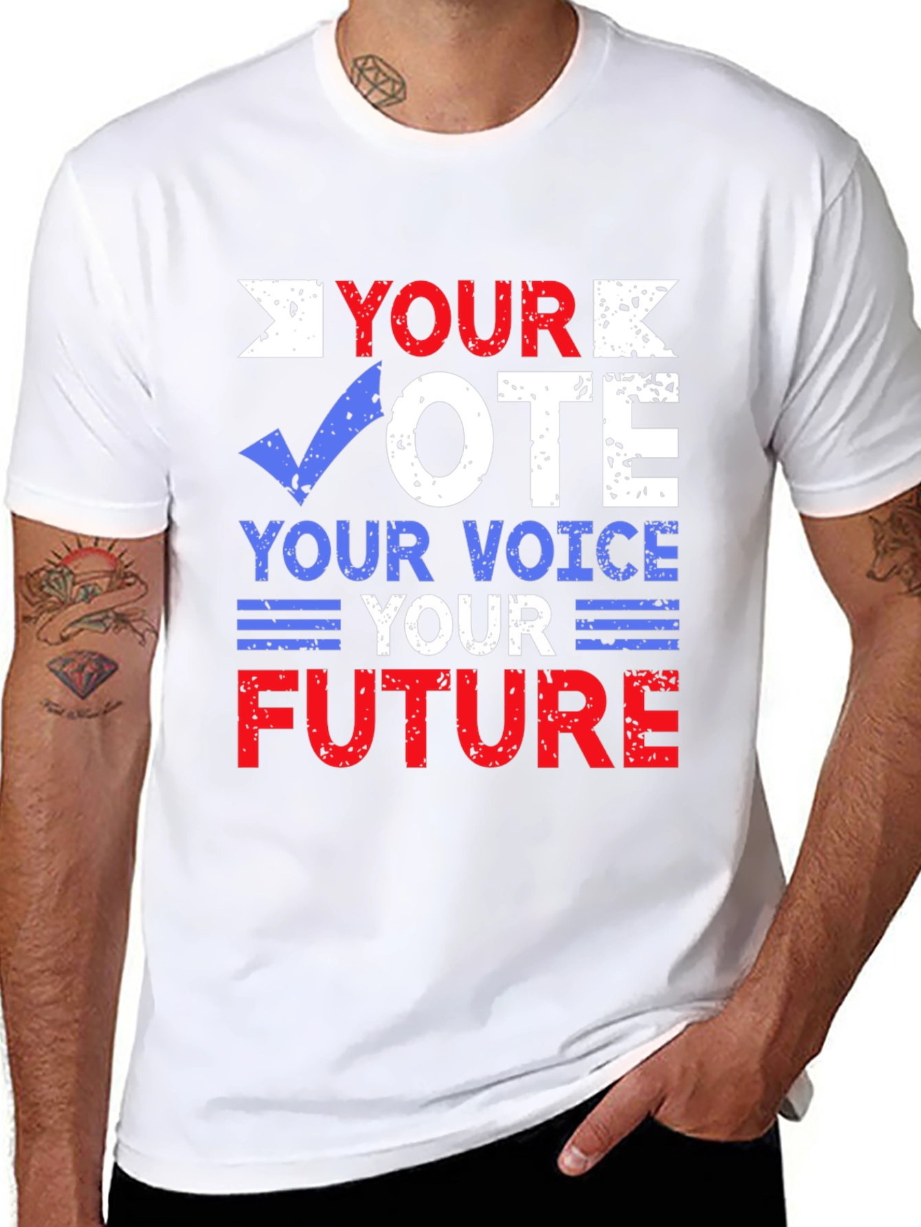 Vote T-Shirt: Your Vote Your Voice Your Future