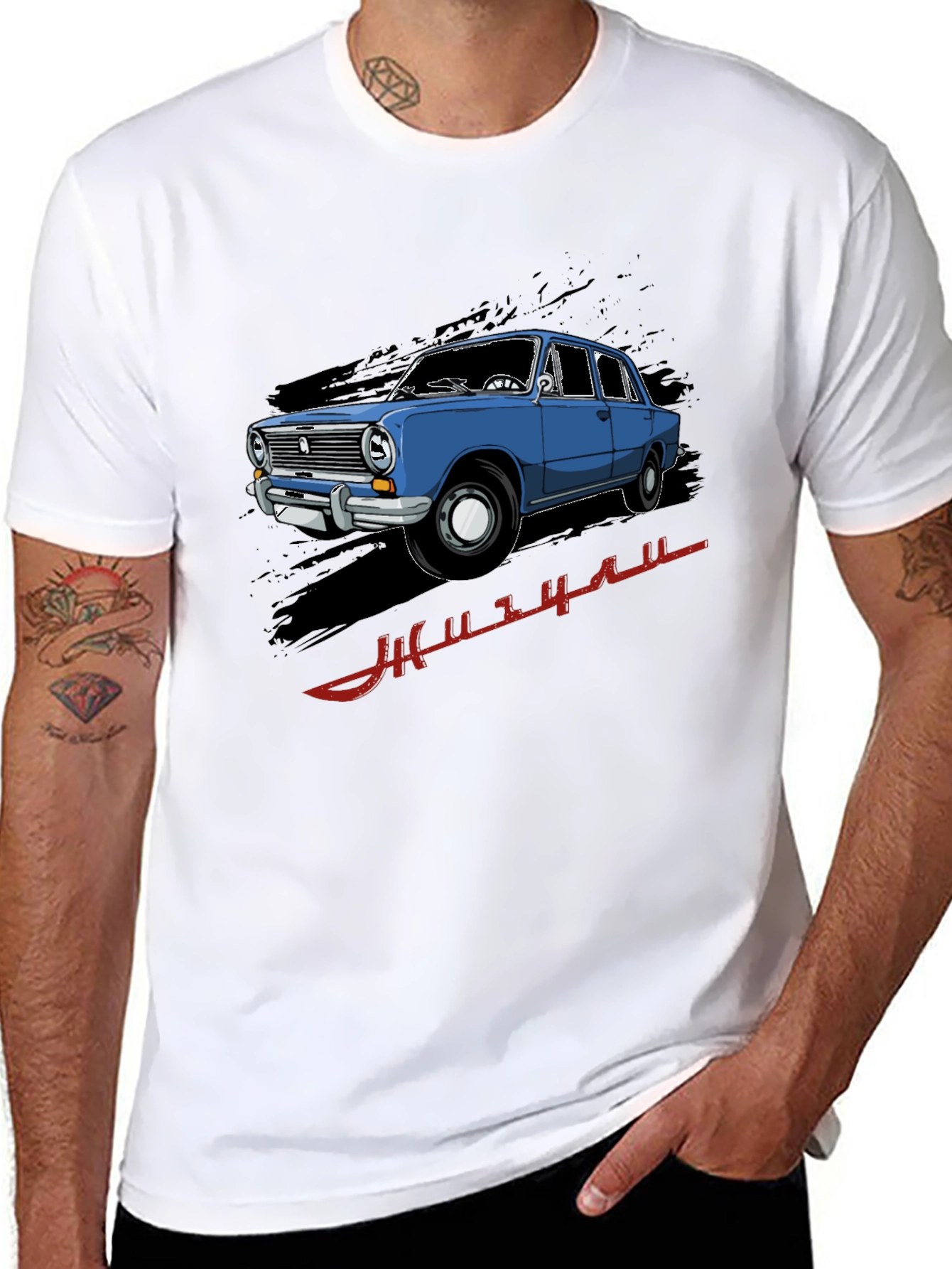 Retro Car Graphic T-Shirt - Cool Automotive Design