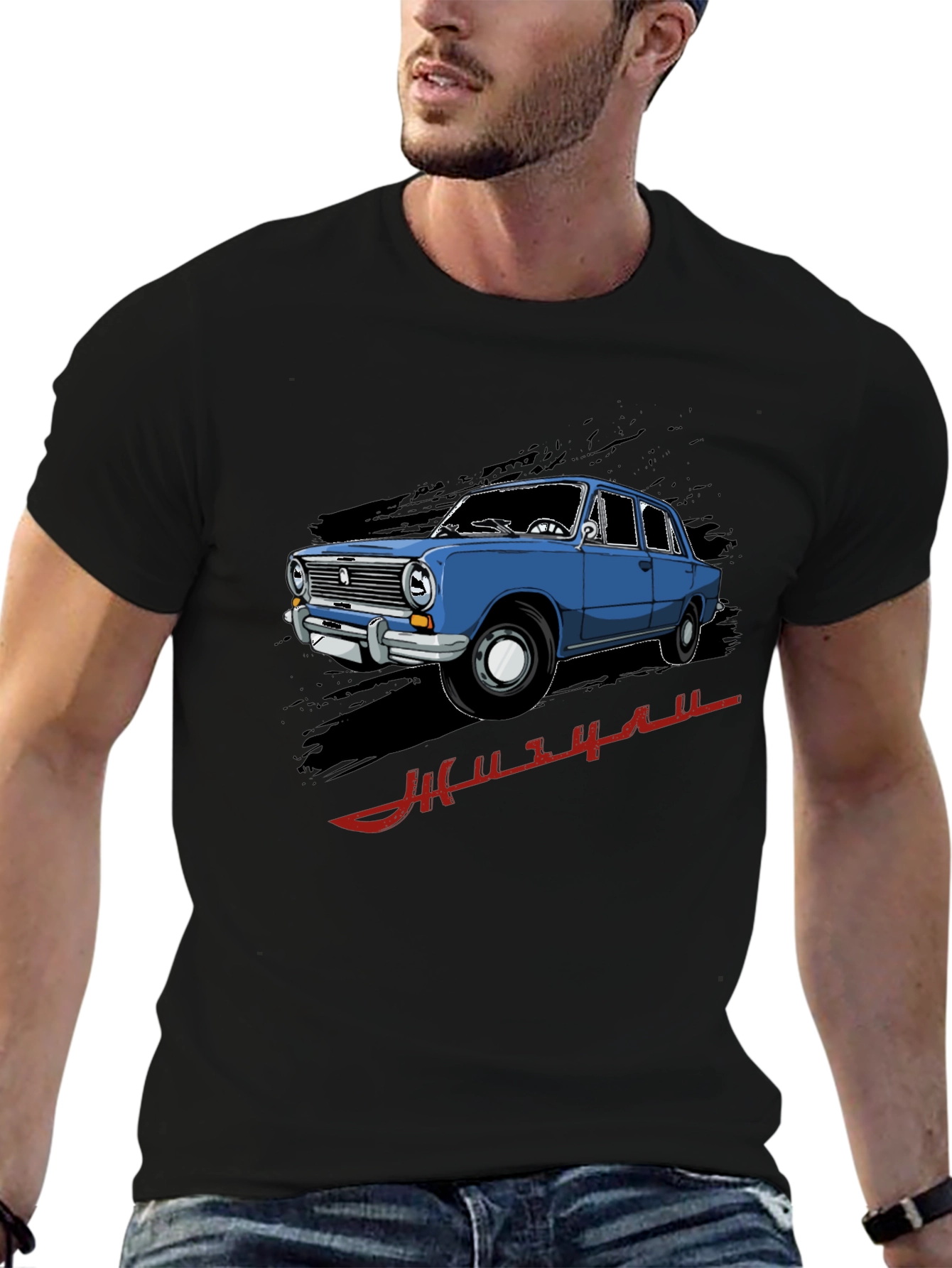Retro Car Graphic T-Shirt - Cool Automotive Design