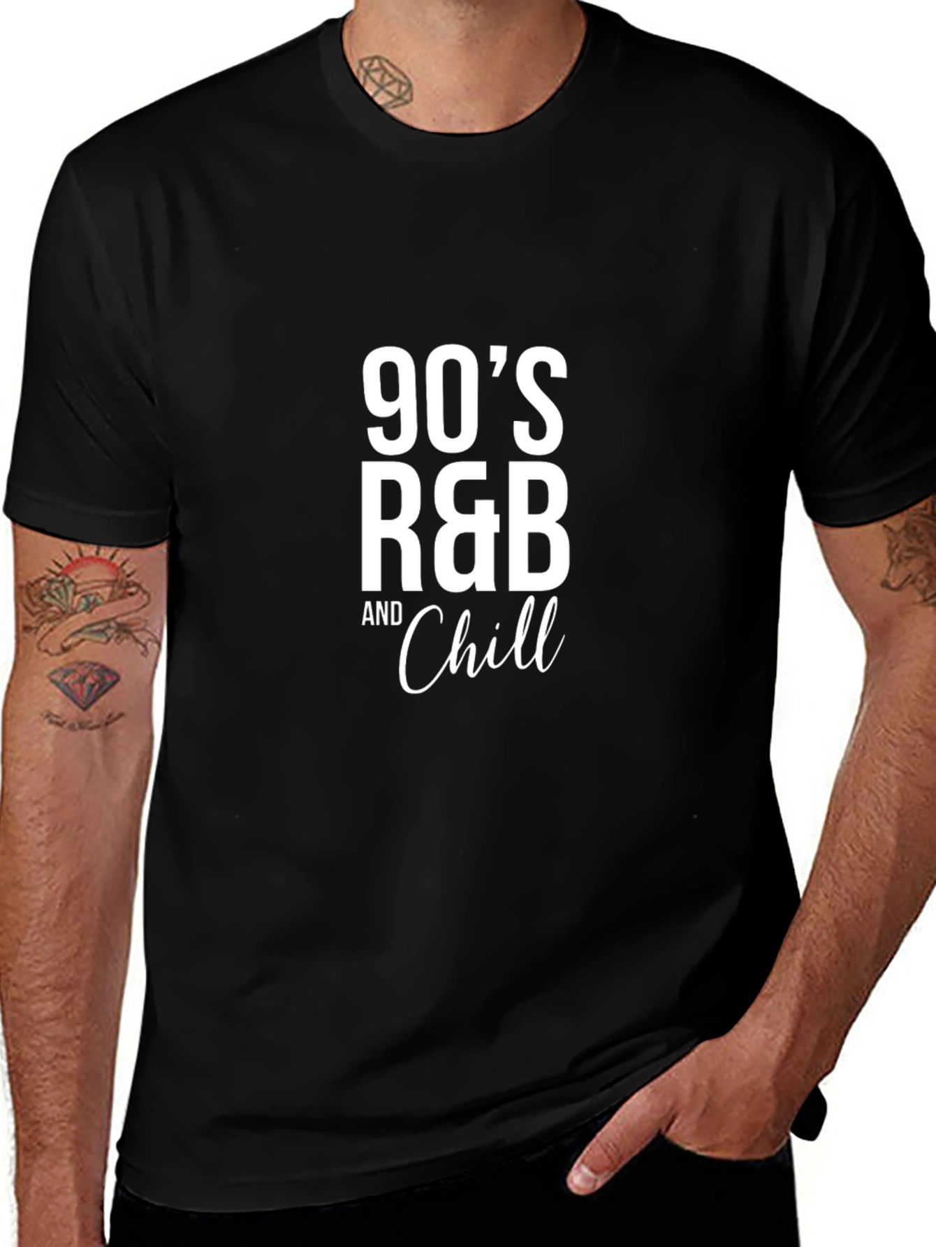 90s R&B and Chill Black T-Shirt