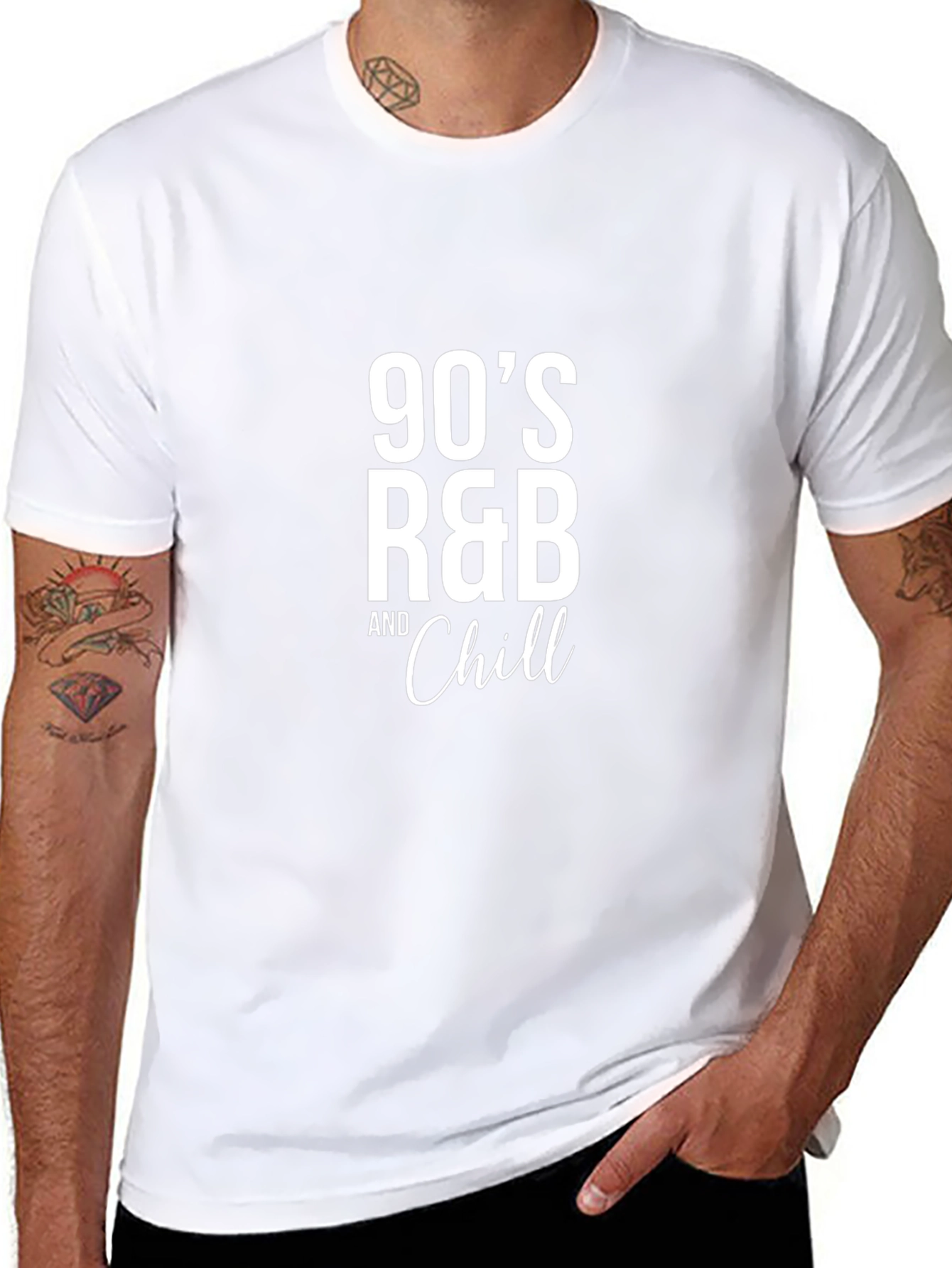 90s R&B and Chill Black T-Shirt