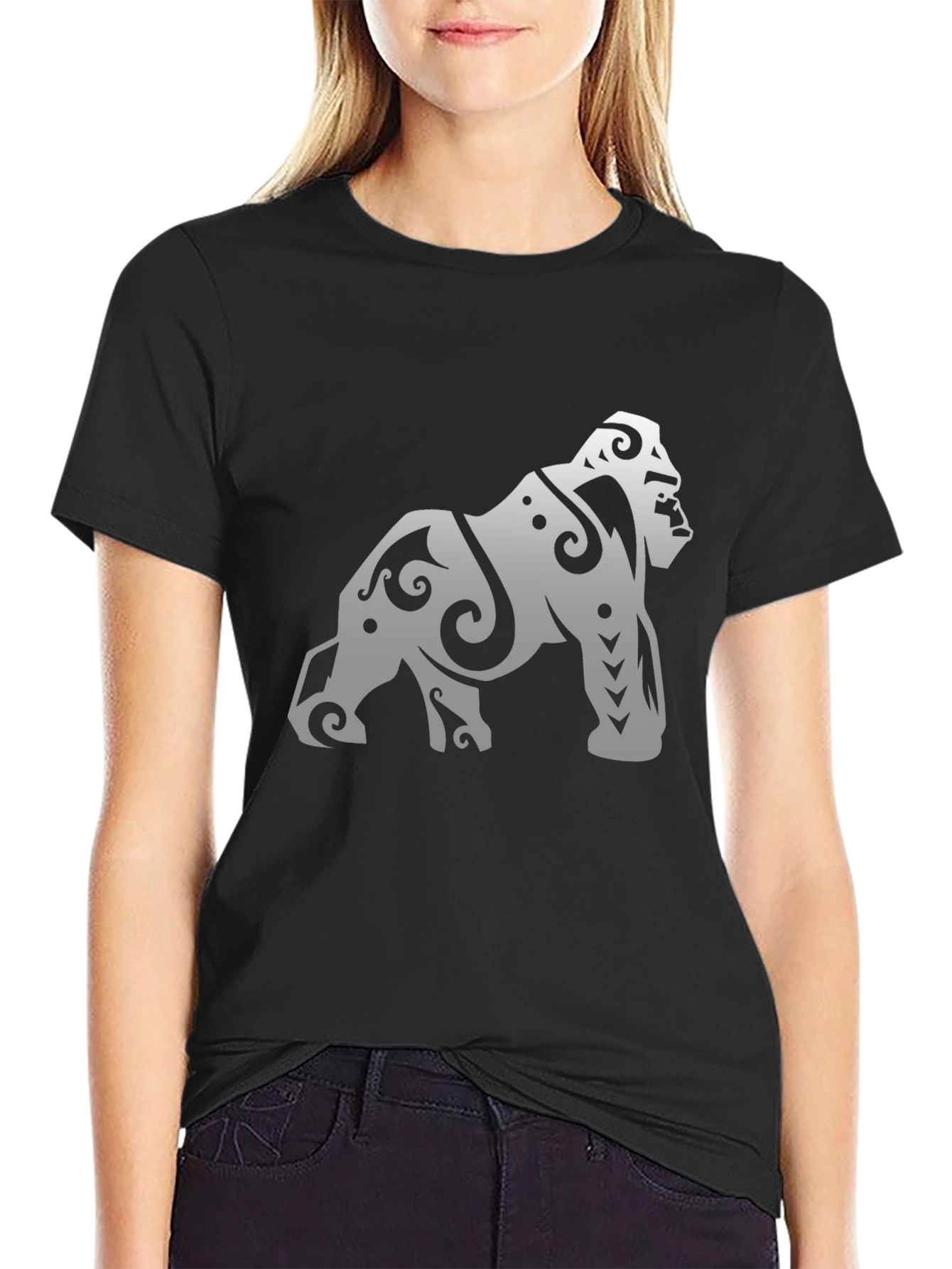 Tribal Gorilla Graphic Tee - Cool Streetwear Design