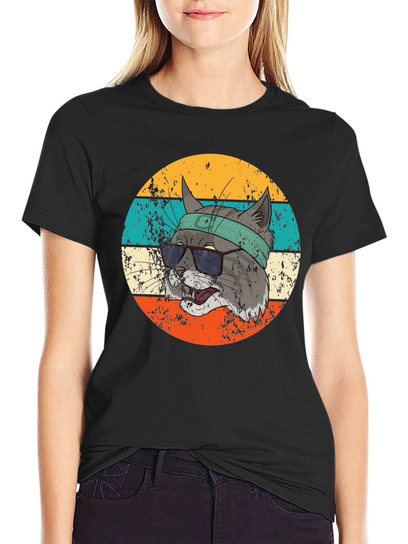 Retro Cool Cat T-Shirt