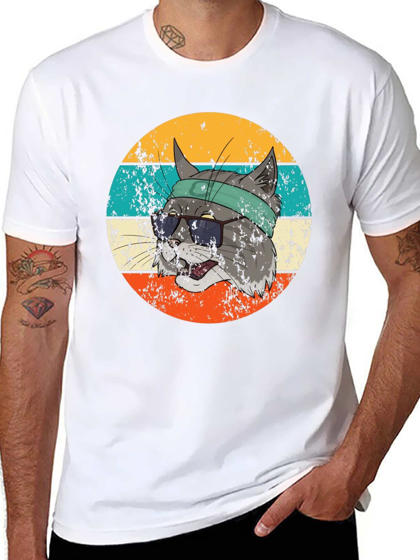 Retro Cool Cat T-Shirt
