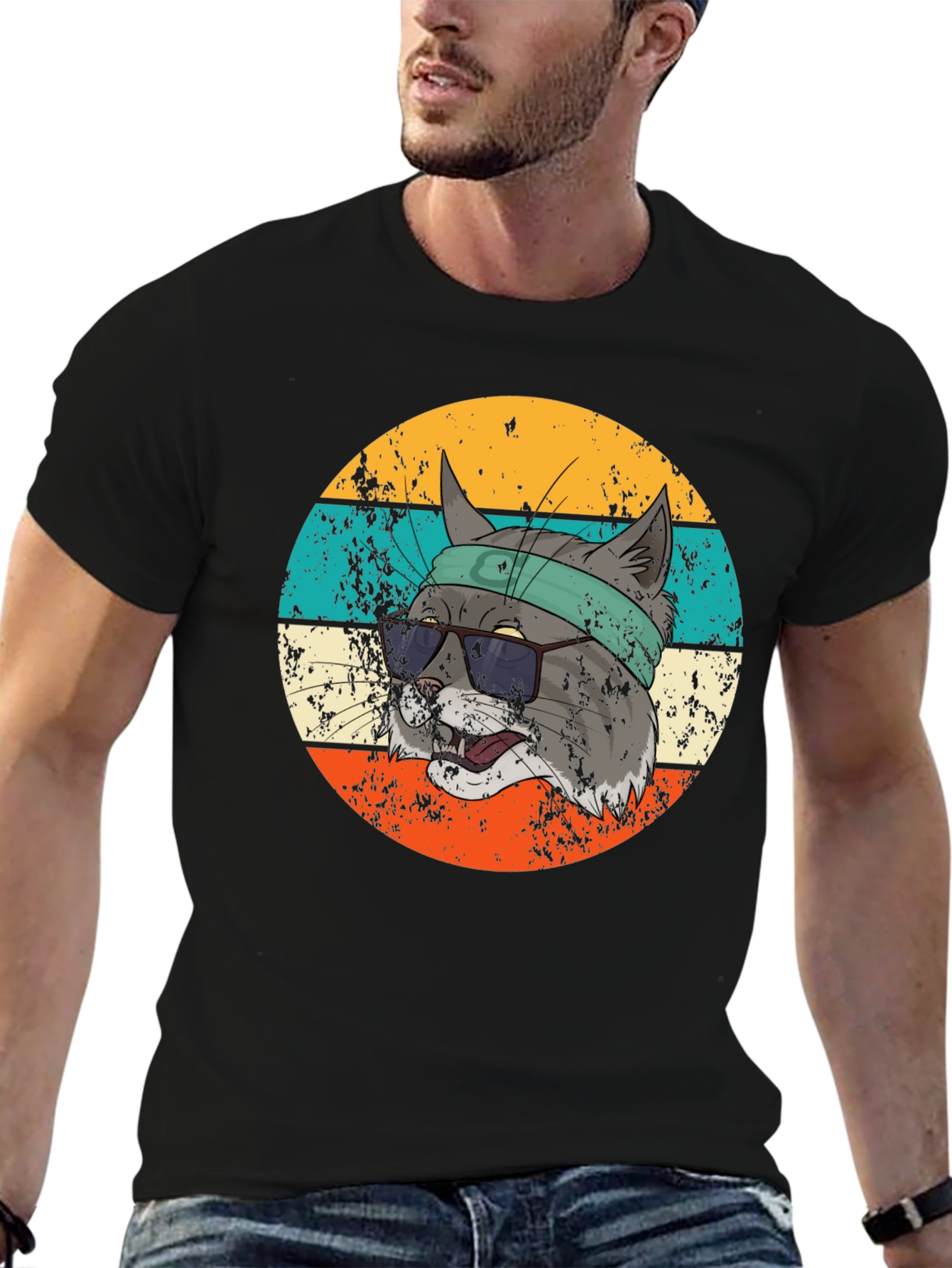 Retro Cool Cat T-Shirt