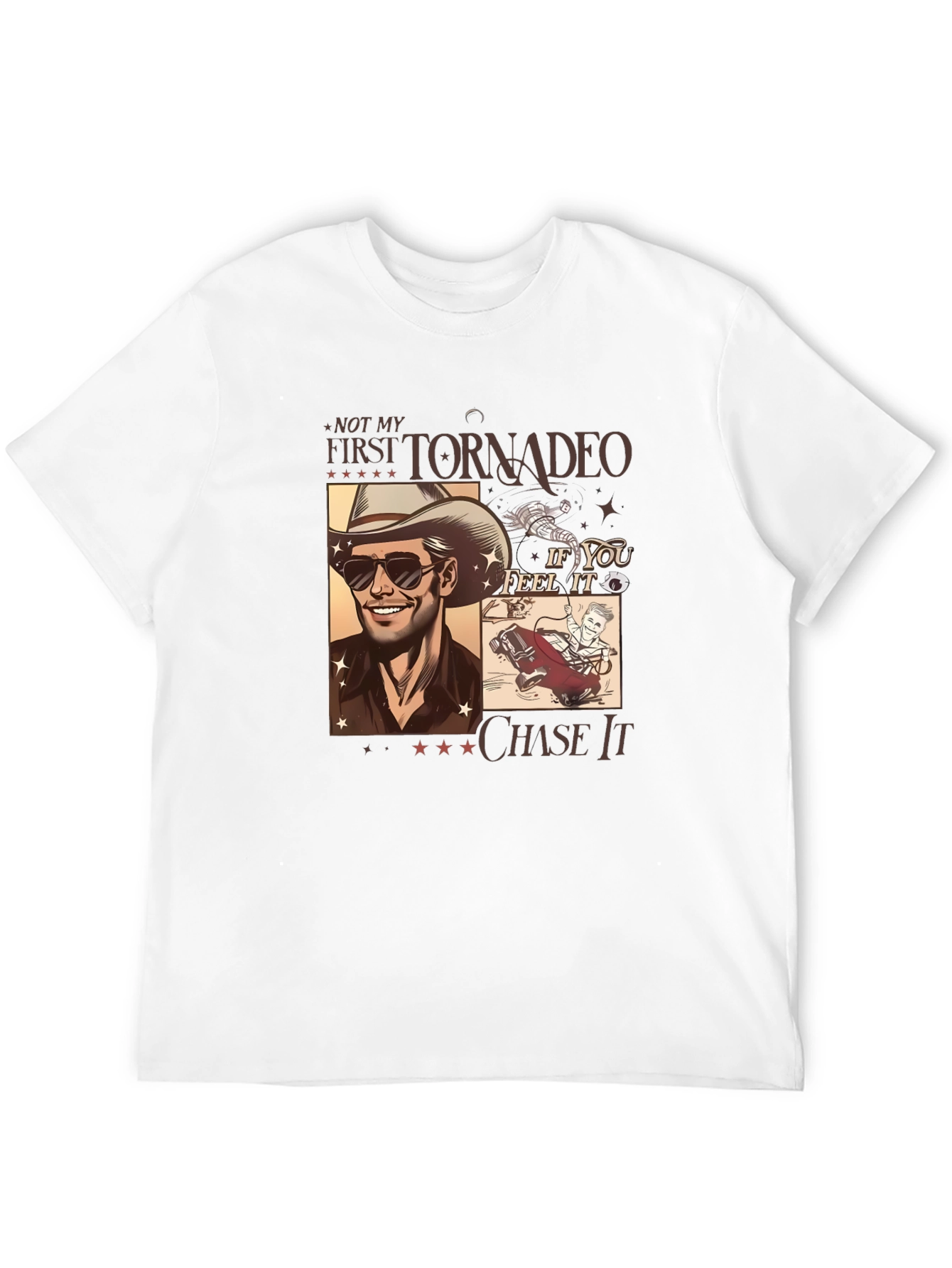 Tornado Chaser Graphic Tee - Black Cotton Blend
