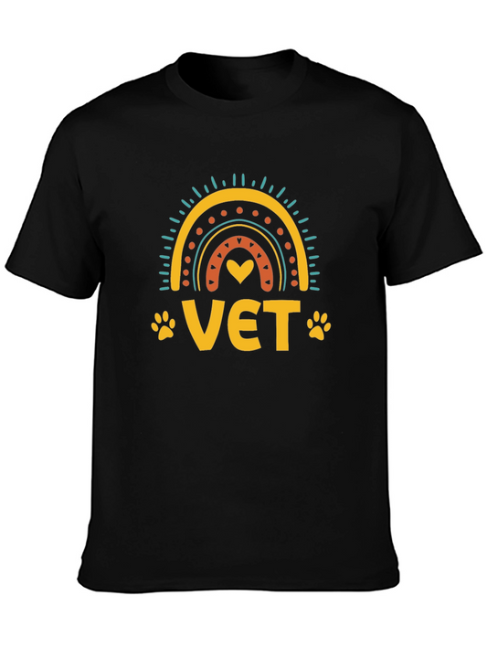 Vet Rainbow Graphic Tee - Animal Lover T-Shirt