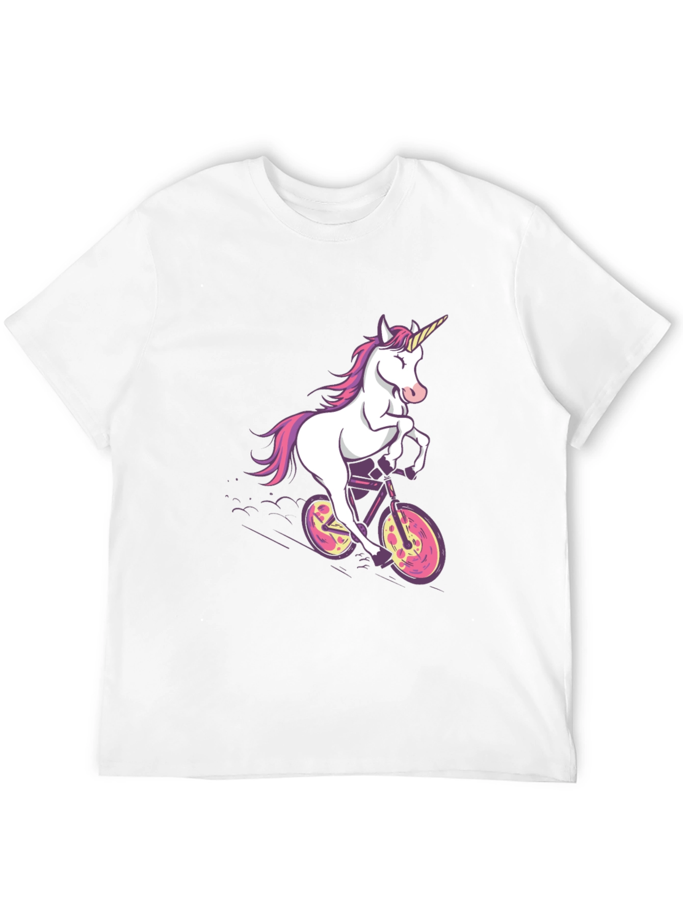 Unicorn on Bike Graphic Tee