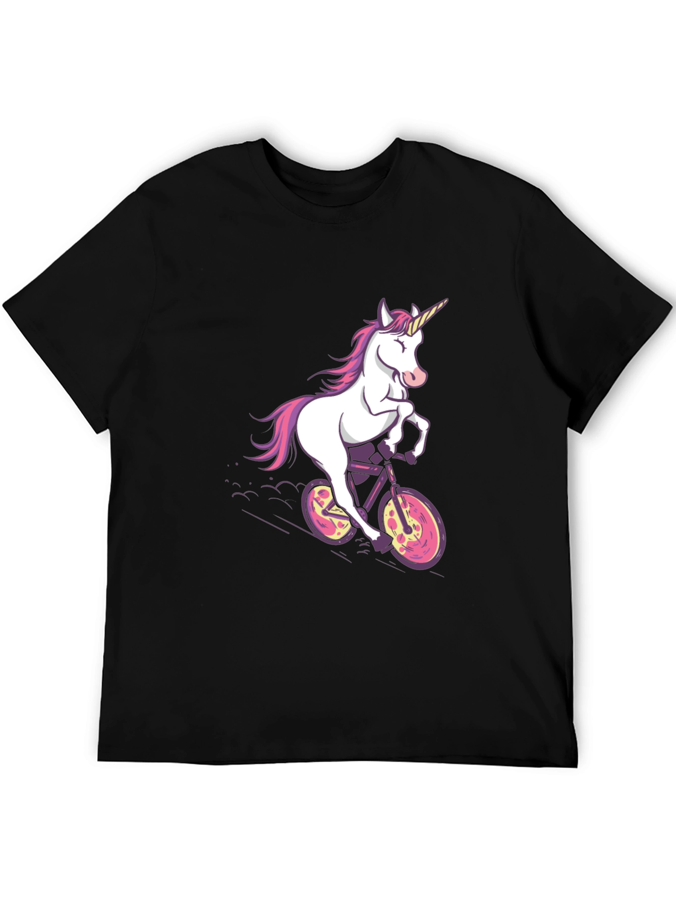 Unicorn on Bike Graphic Tee