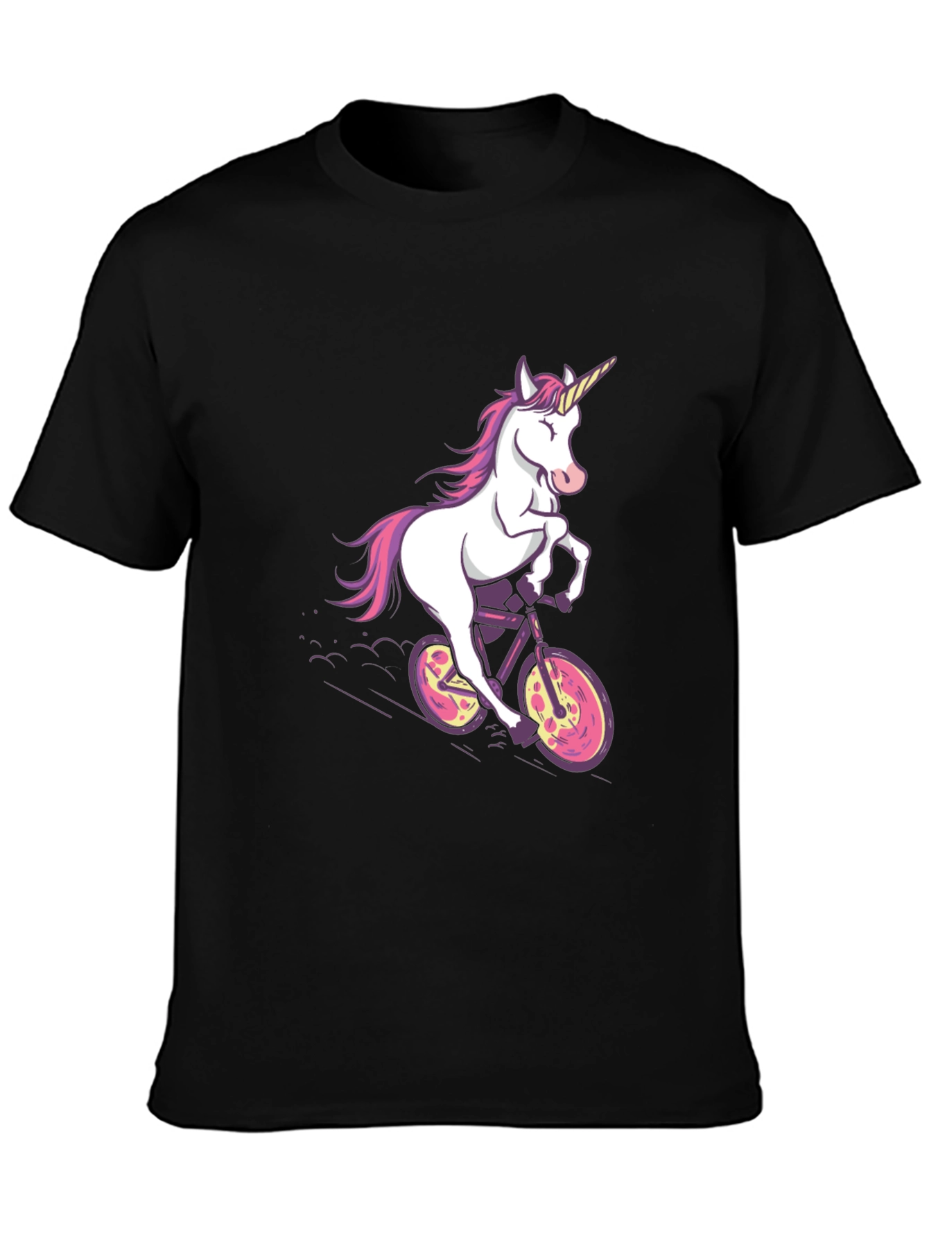 Unicorn on Bike Graphic Tee