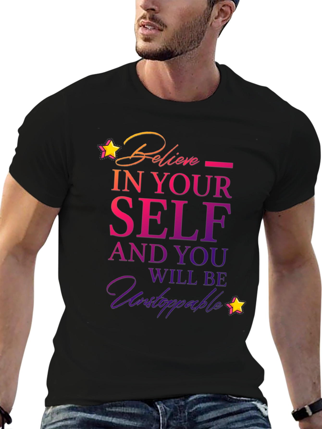 Believe in Yourself T-Shirt - Motivational Design