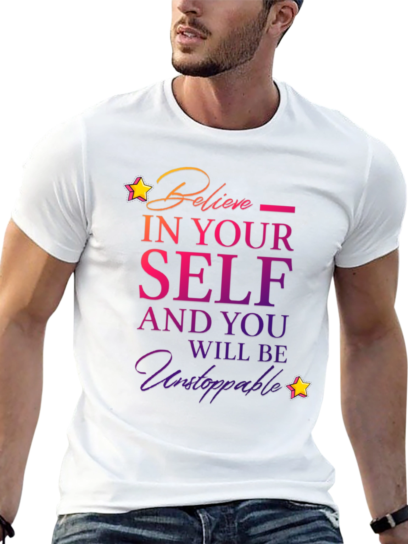 Believe in Yourself T-Shirt - Motivational Design