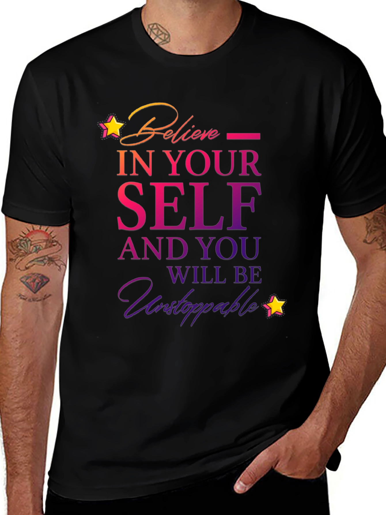 Believe in Yourself T-Shirt - Motivational Design