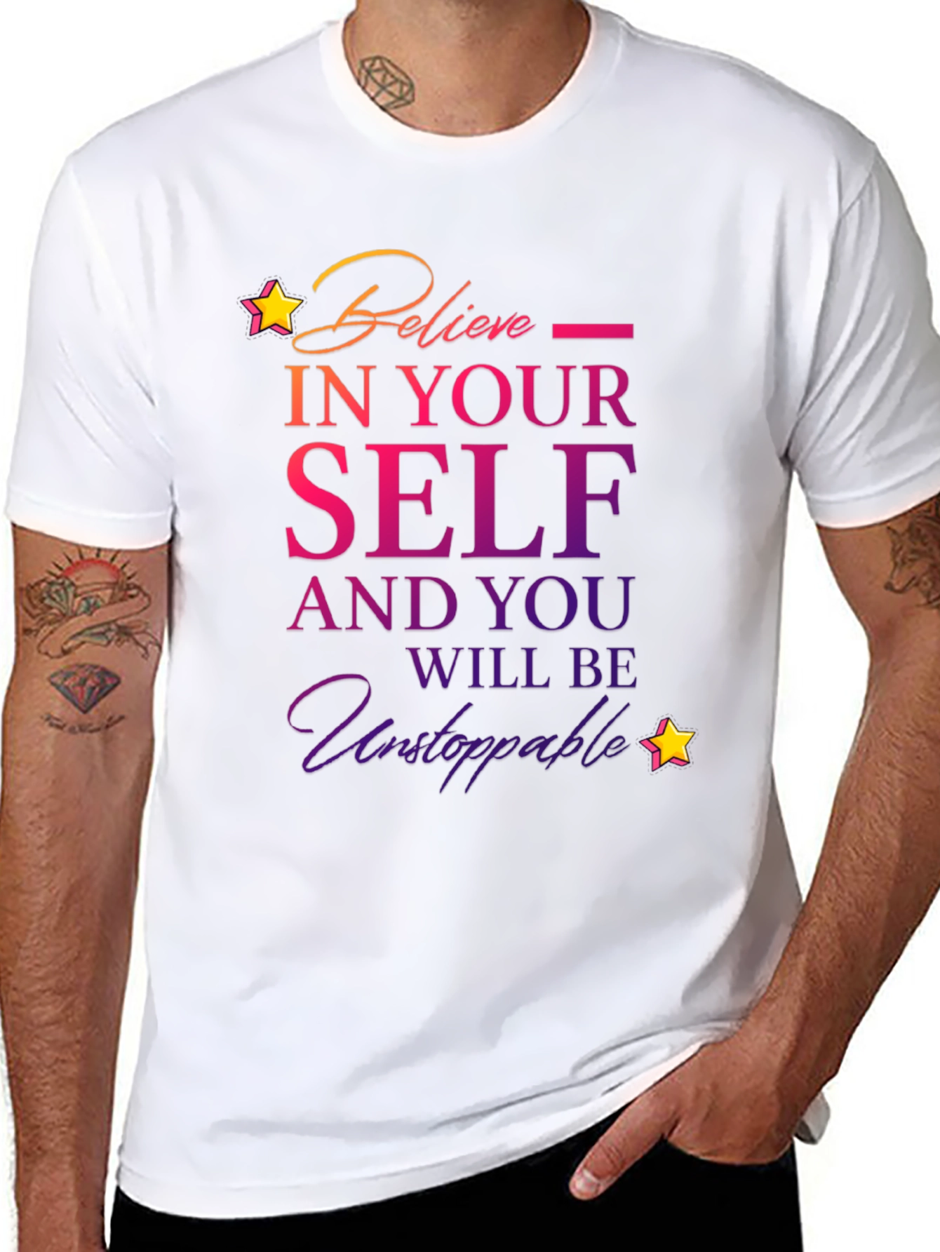 Believe in Yourself T-Shirt - Motivational Design