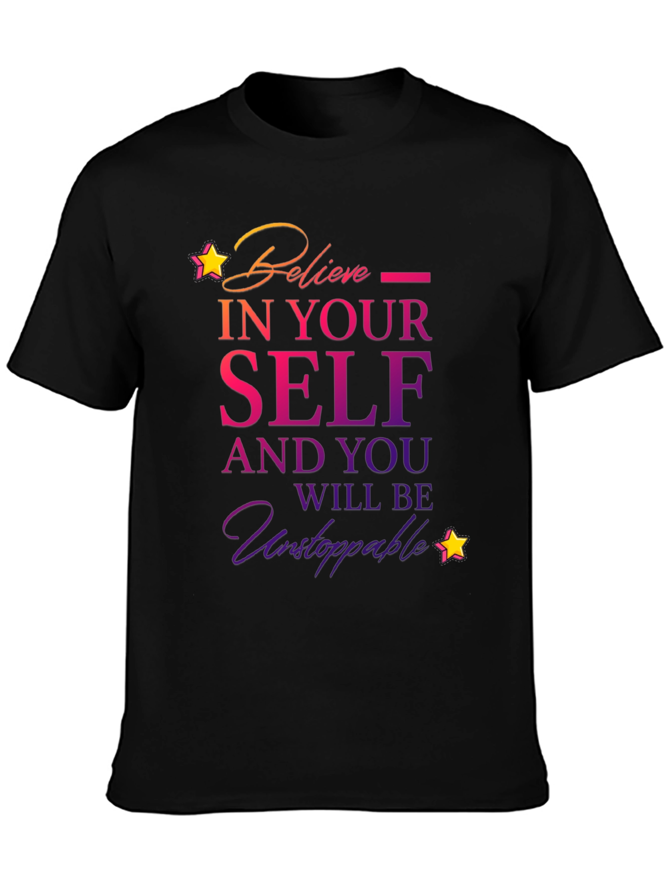 Believe in Yourself T-Shirt - Motivational Design