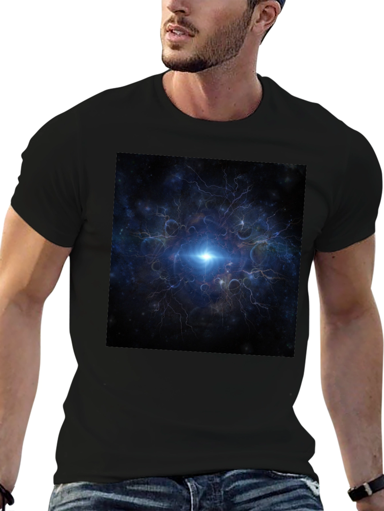 Cosmic Lightning Graphic Tee
