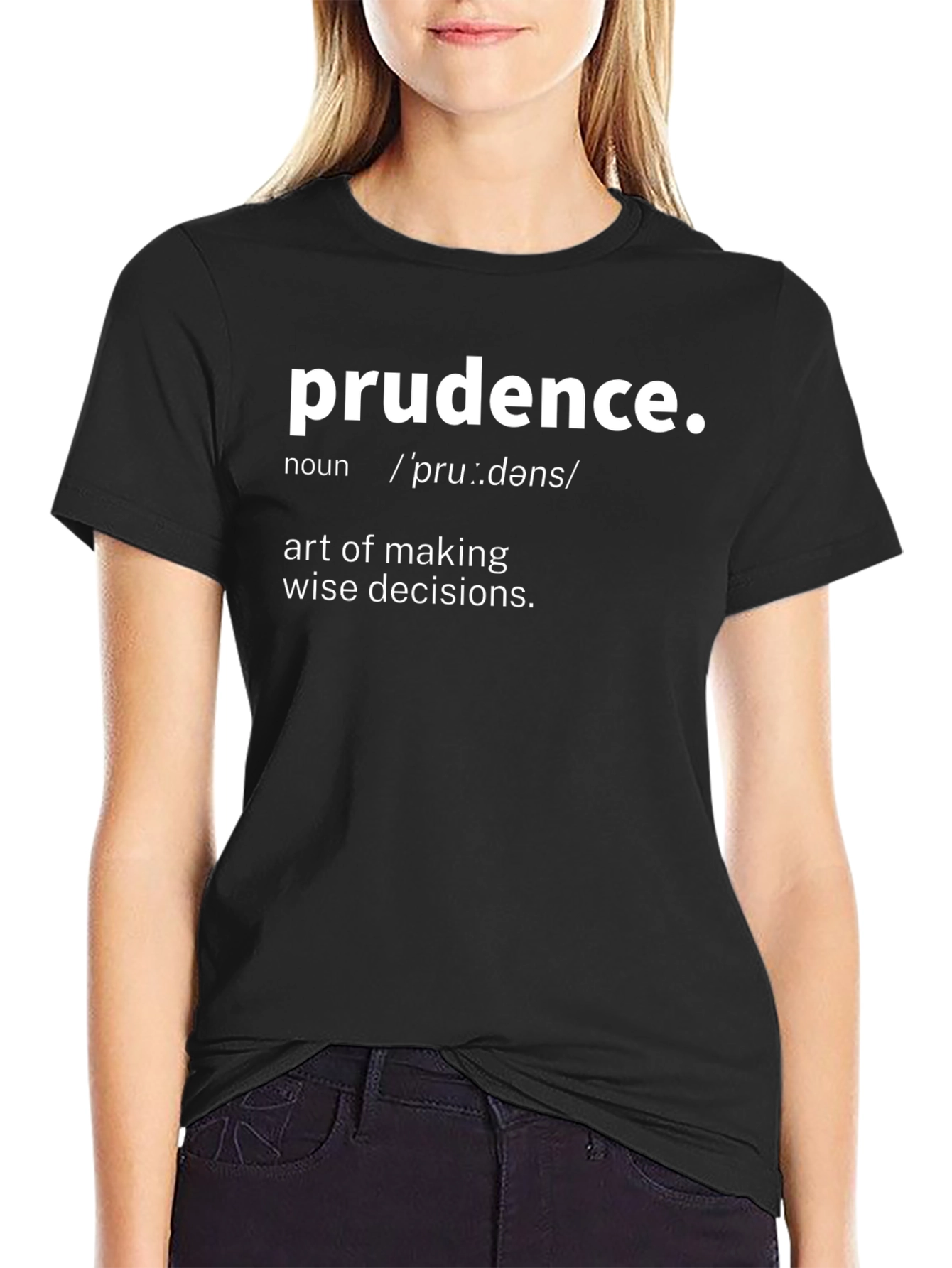 Prudence Definition Graphic Tee - Wise Decisions