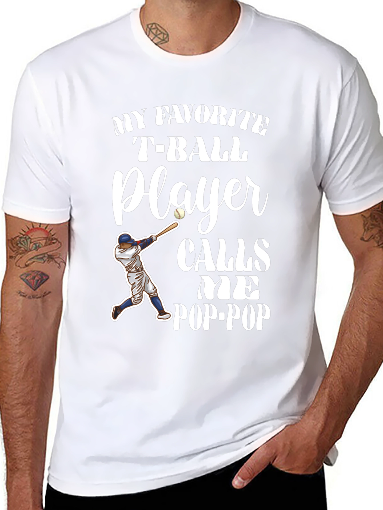 My Favorite T-Ball Player Calls Me Pop-Pop T-Shirt