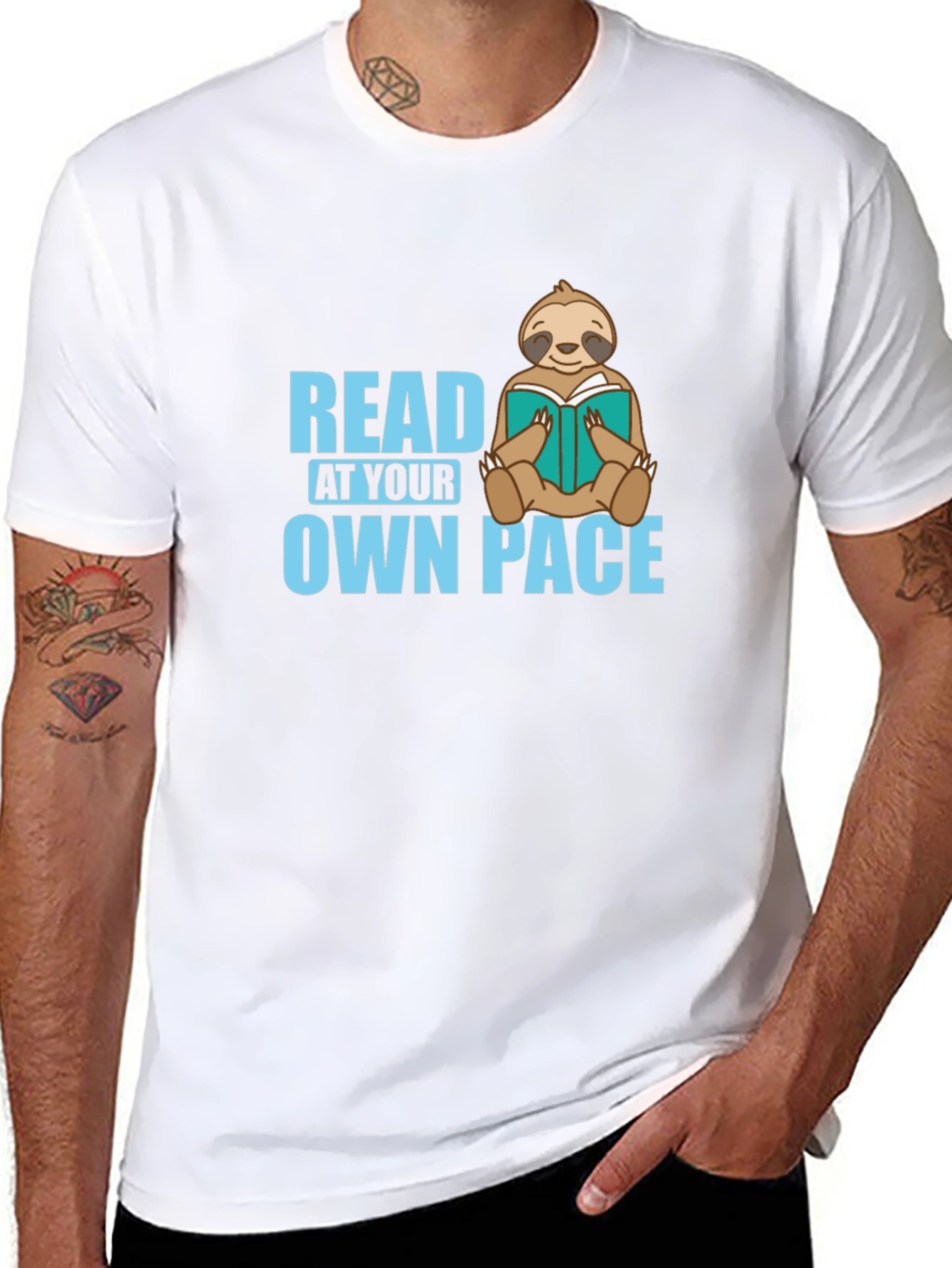 Read At Your Own Pace T-Shirt Sloth