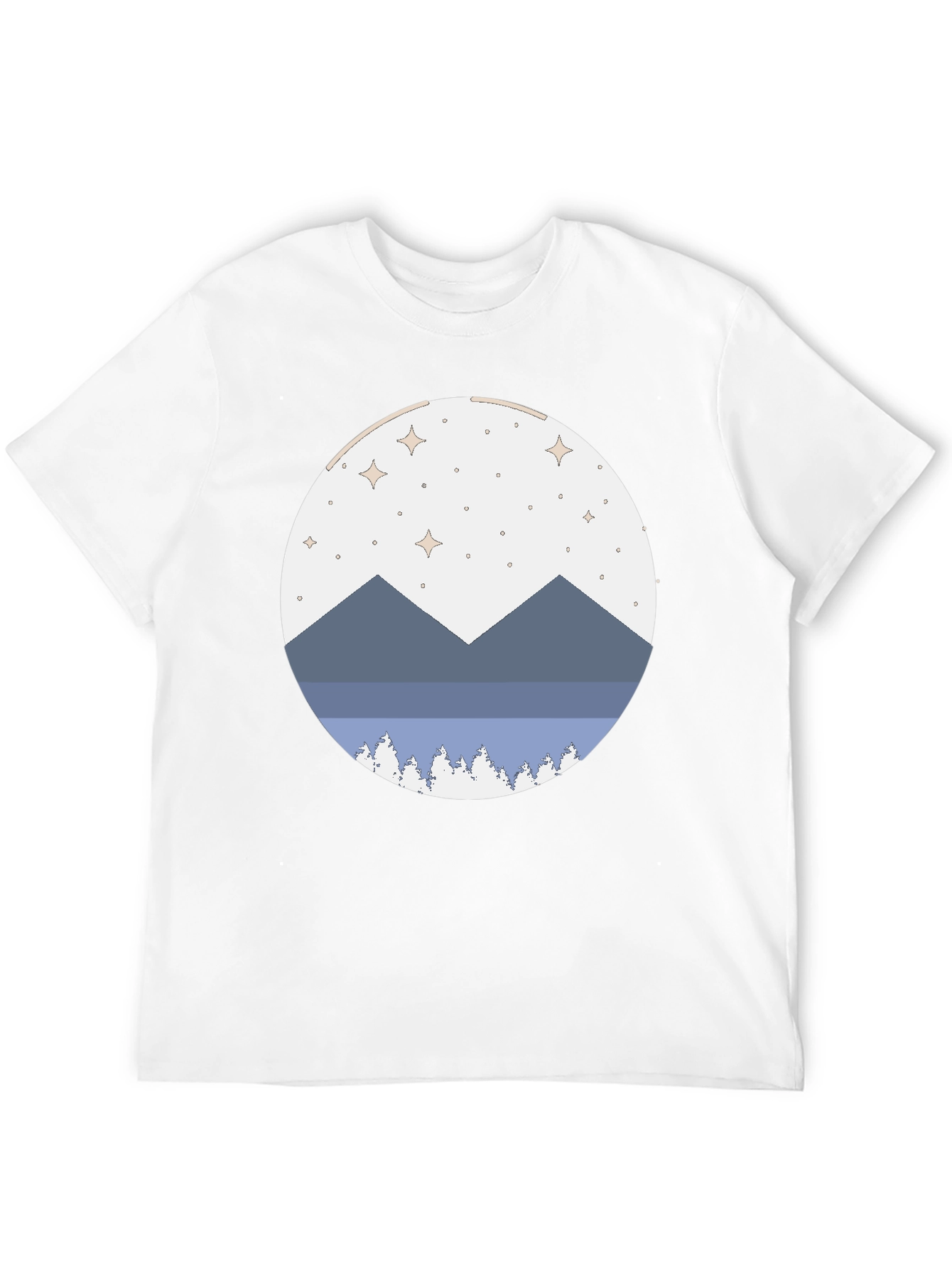 Mountain Scene Graphic Tee - Stylish Comfort