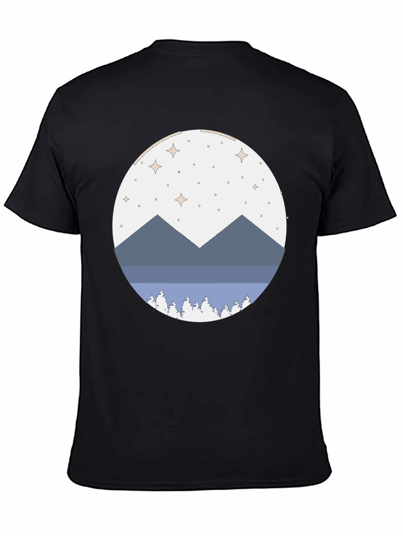 Mountain Scene Graphic Tee - Stylish Comfort