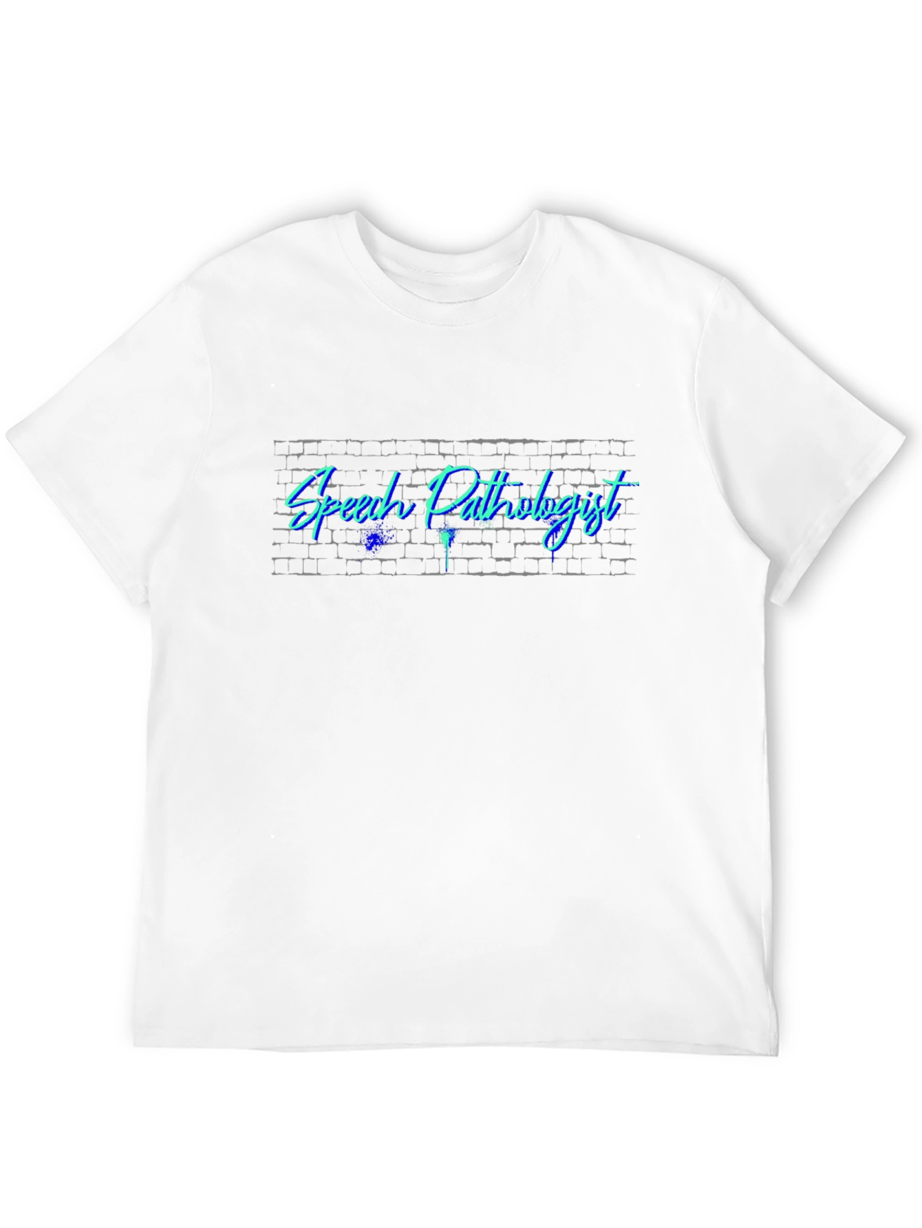 Speech Pathologist Brick Wall Neon T-Shirt