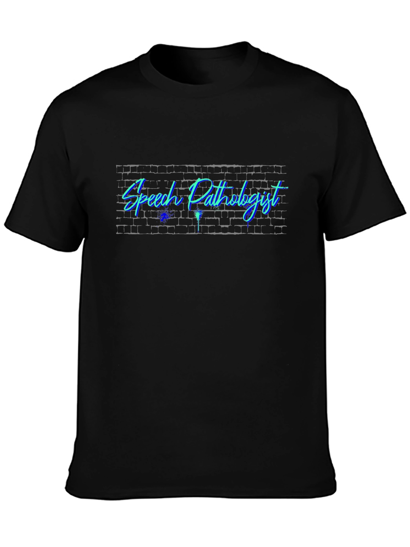 Speech Pathologist Brick Wall Neon T-Shirt