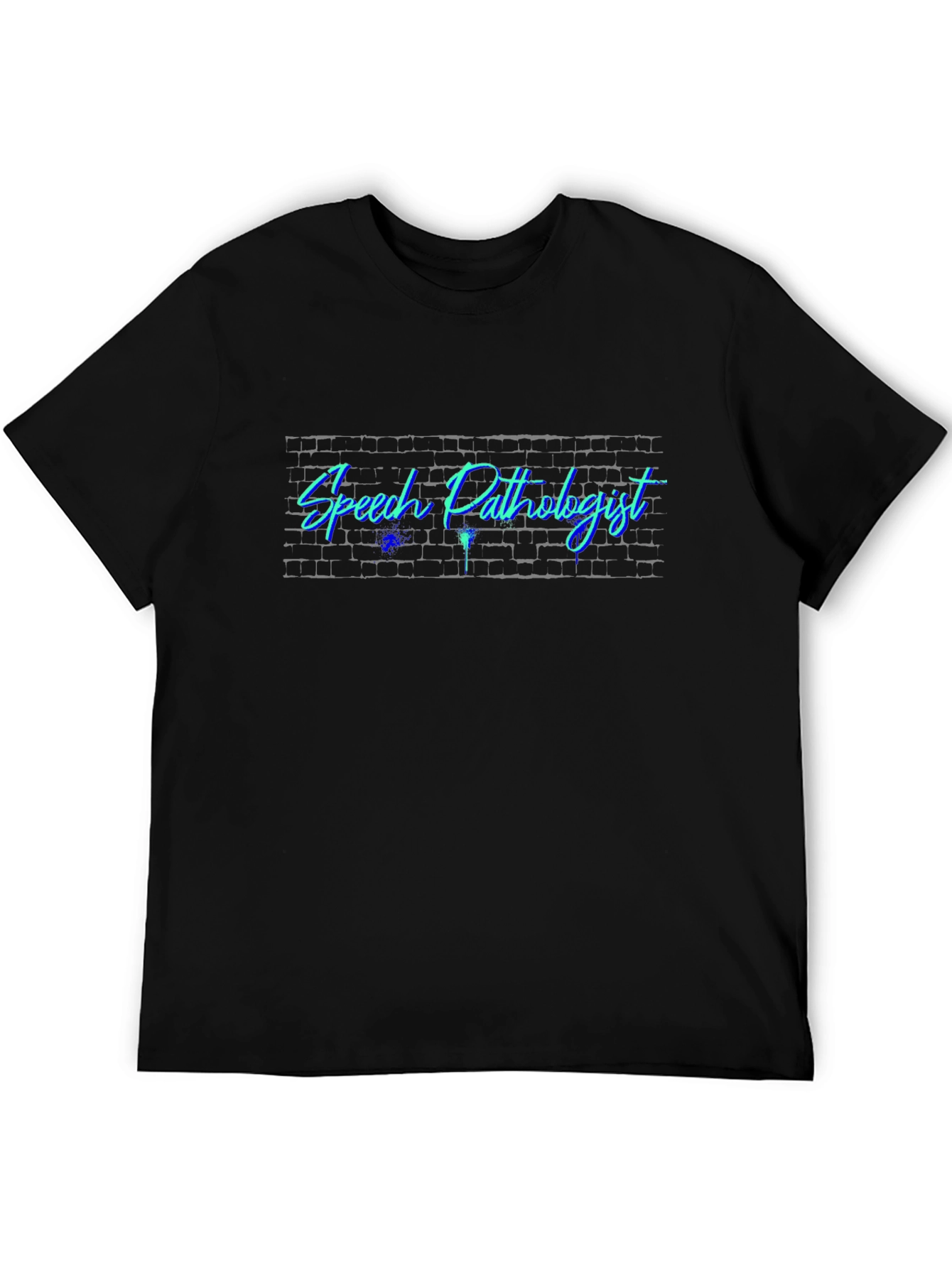 Speech Pathologist Brick Wall Neon T-Shirt