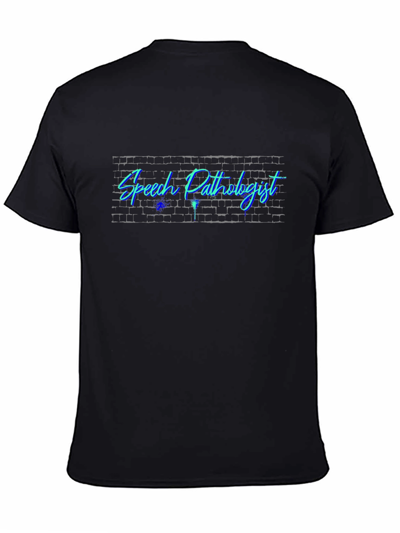 Speech Pathologist Brick Wall Neon T-Shirt