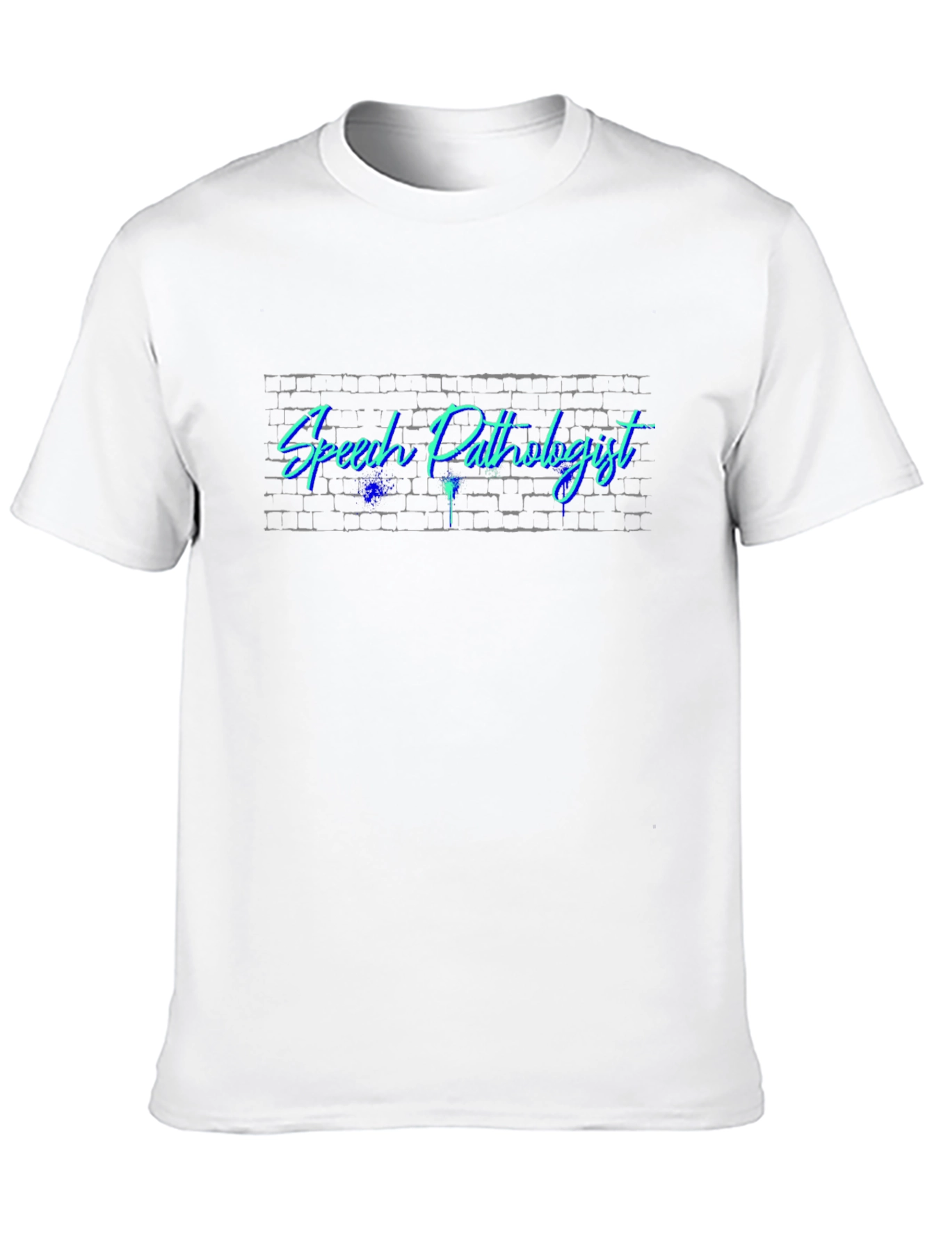 Speech Pathologist Brick Wall Neon T-Shirt