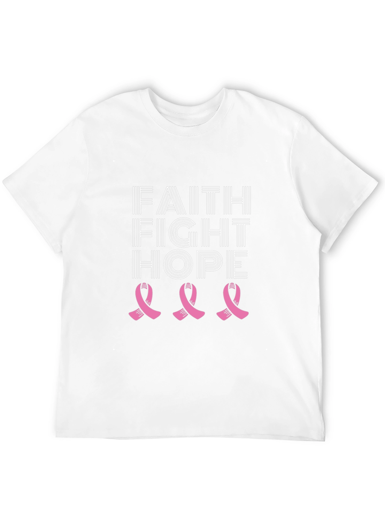 Faith Fight Hope Breast Cancer Awareness T-Shirt