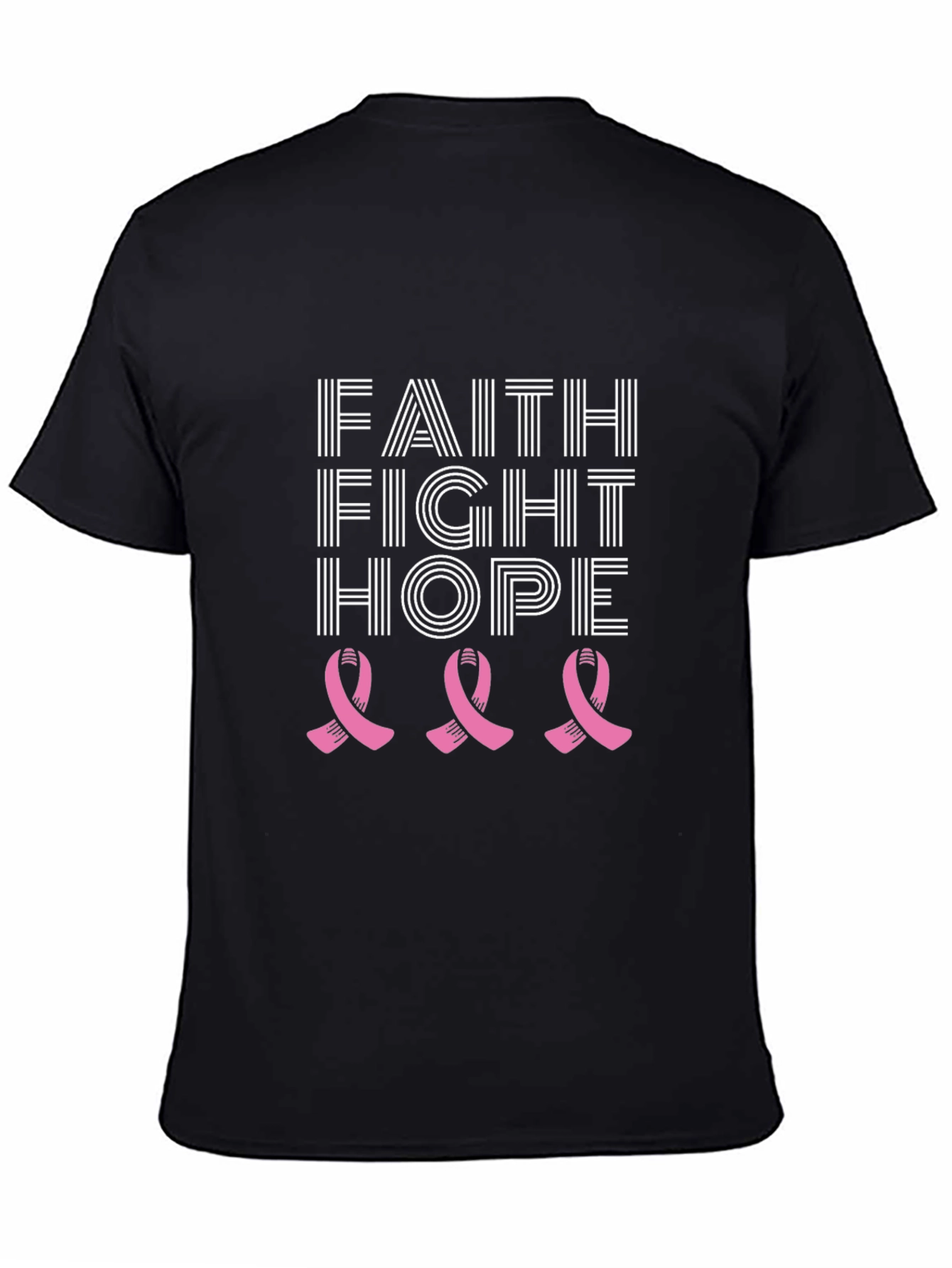 Faith Fight Hope Breast Cancer Awareness T-Shirt