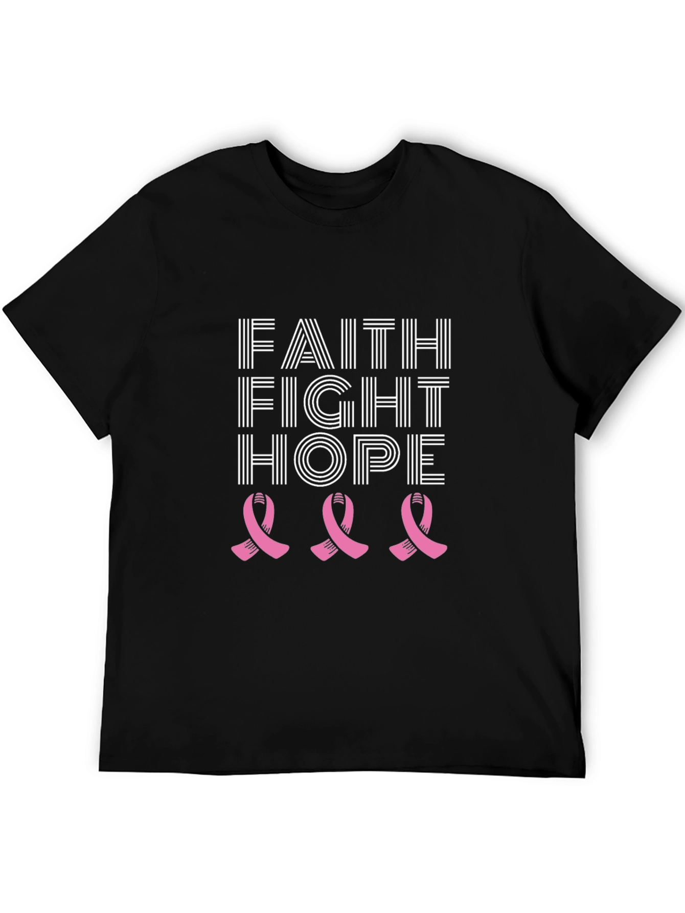 Faith Fight Hope Breast Cancer Awareness T-Shirt
