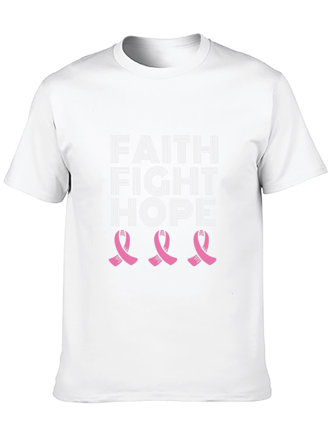 Faith Fight Hope Breast Cancer Awareness T-Shirt