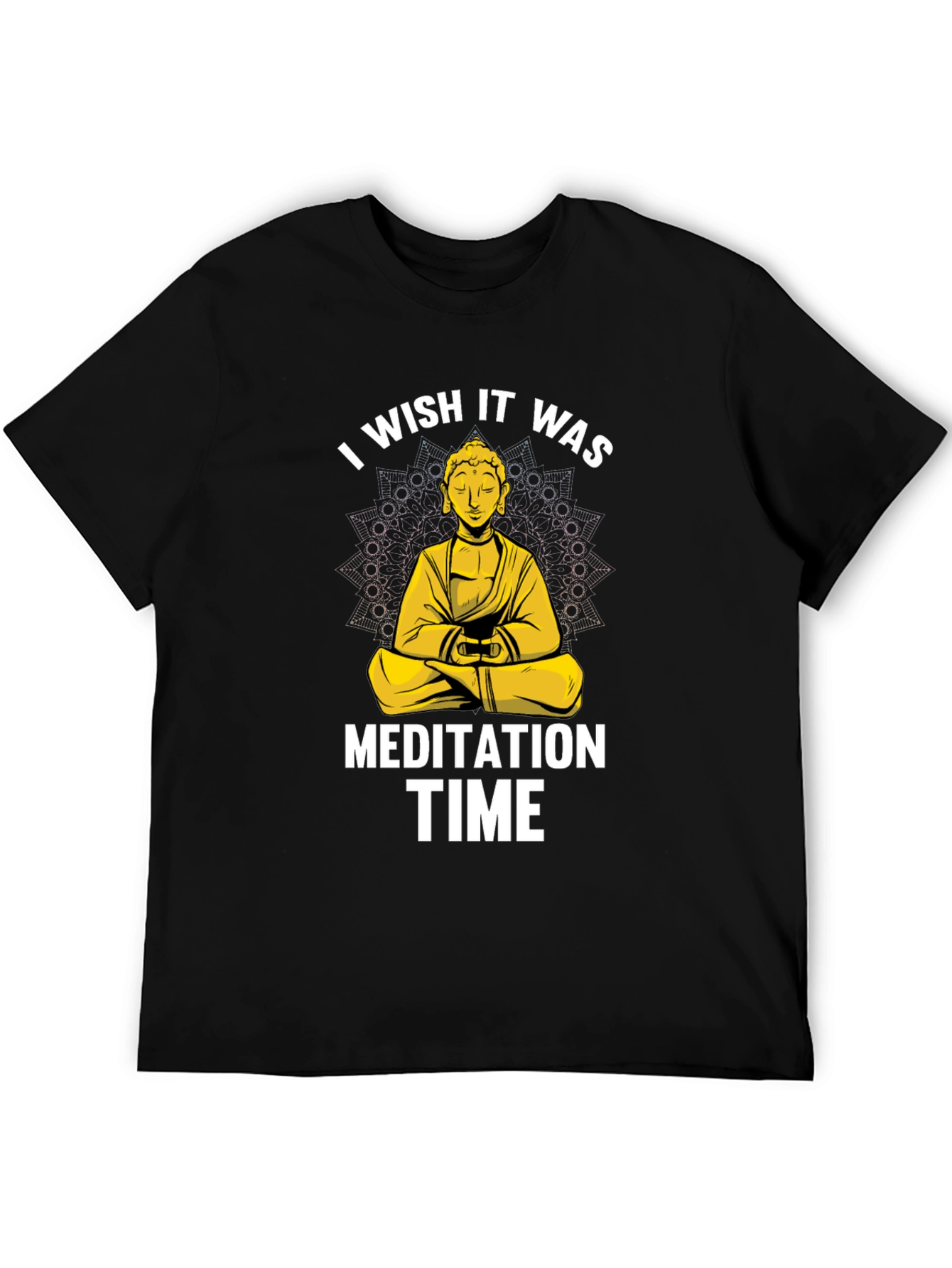 Meditation Time Buddha Graphic T-Shirt Relaxed Fit